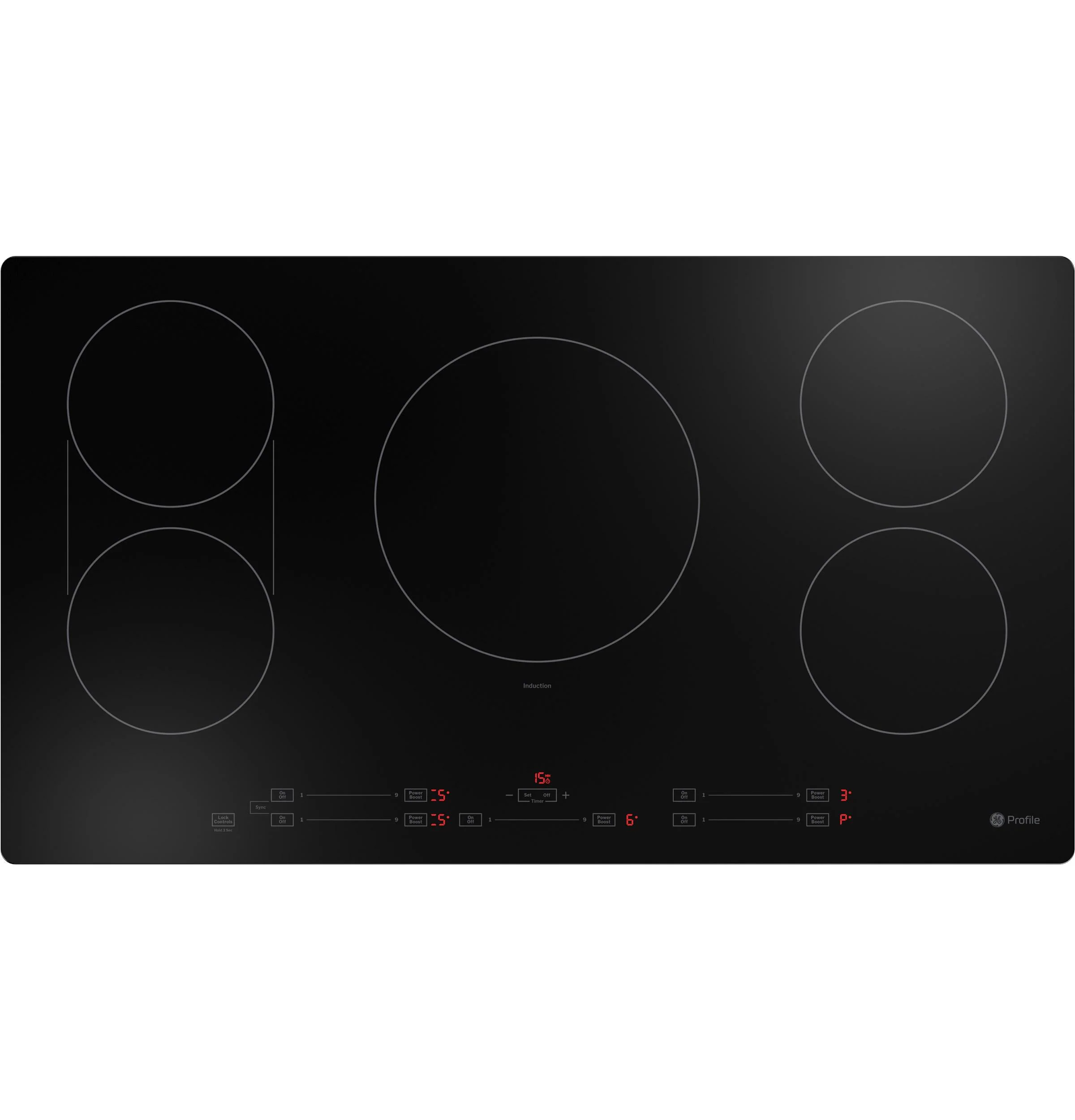 PHP6036DWBB GE Profile™ ENERGY STAR® 36" Built-In Touch Control Induction Cooktop - Image 2