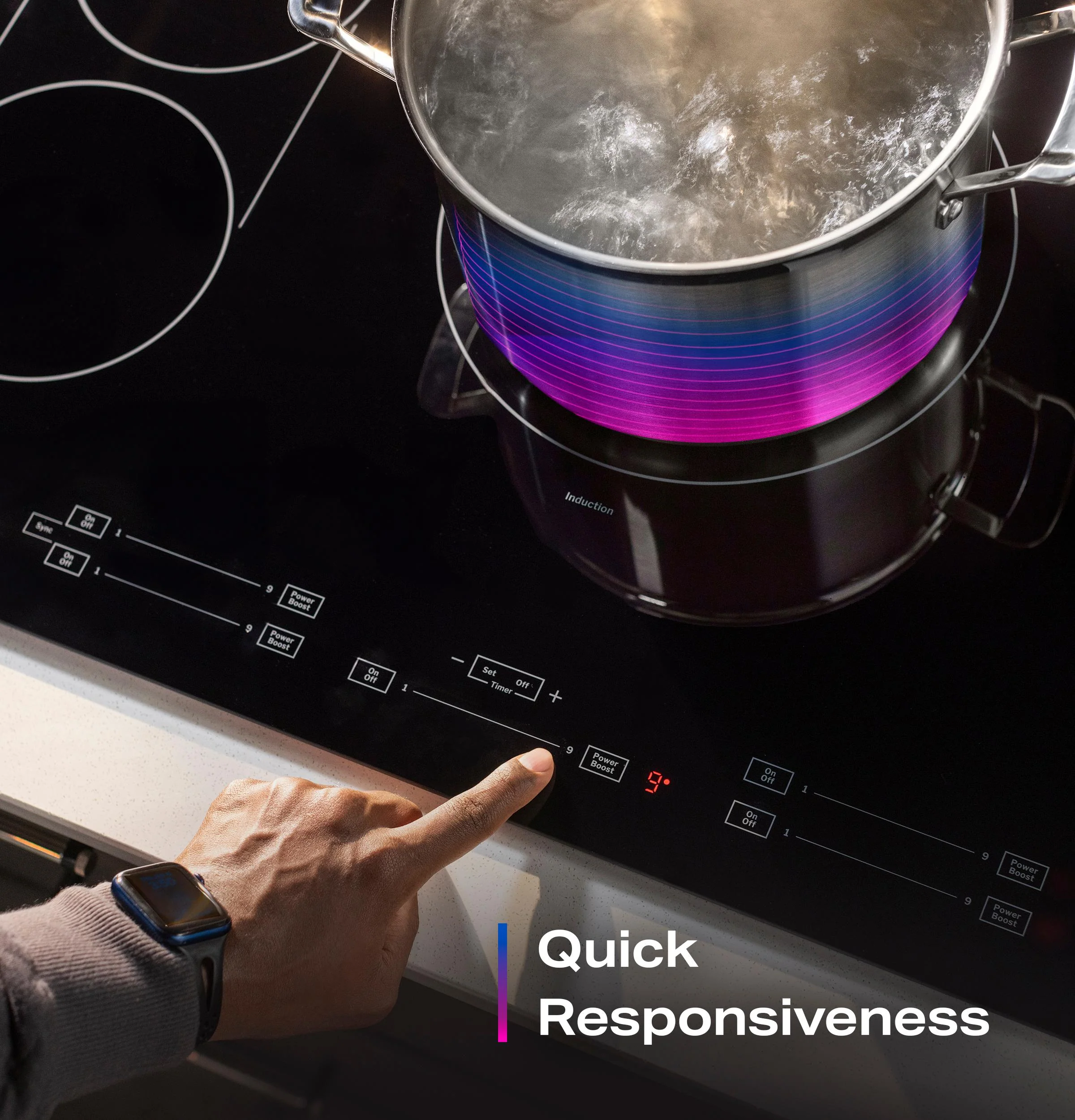 PHP6036DWBB GE Profile™ ENERGY STAR® 36" Built-In Touch Control Induction Cooktop - Image 23