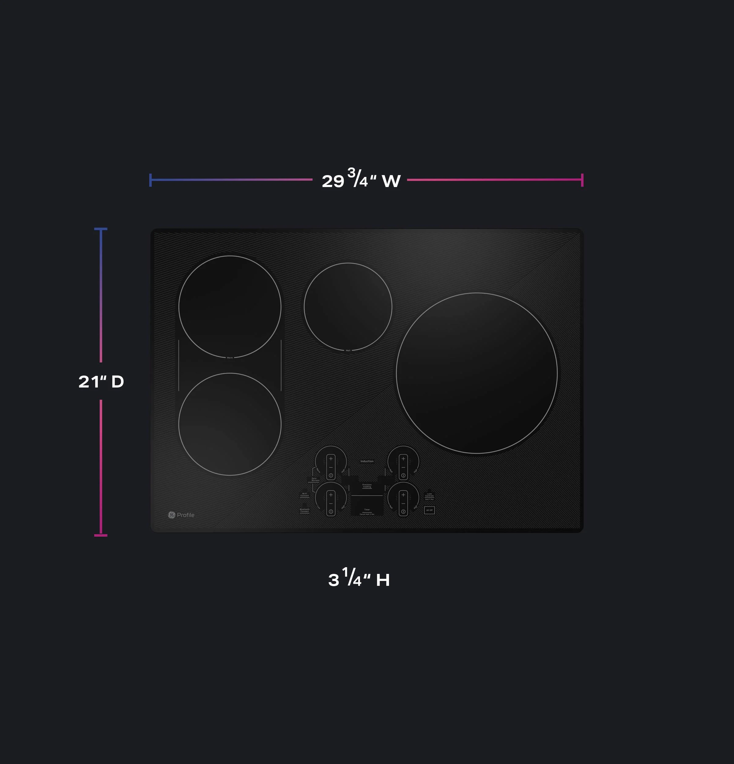 PHP9030STSS GE Profile™ ENERGY STAR® 30" Built-In Touch Control Induction Cooktop - Image 58