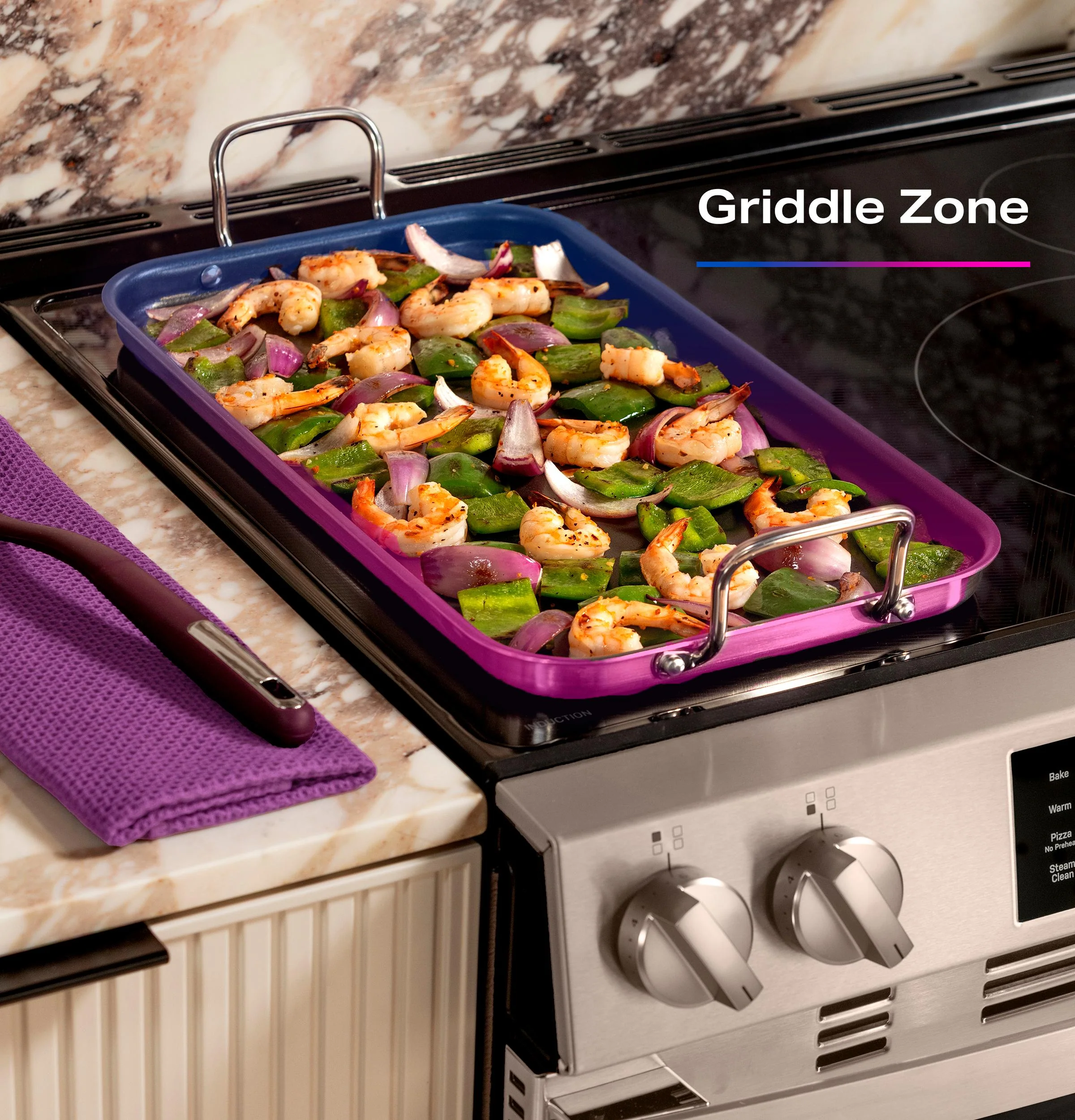 PHS700AYFS GE Profile™ ENERGY STAR® 30" Smart Slide-In Induction and Convection Range with No Preheat Air Fry and EasyWash™ Oven Tray - Image 17