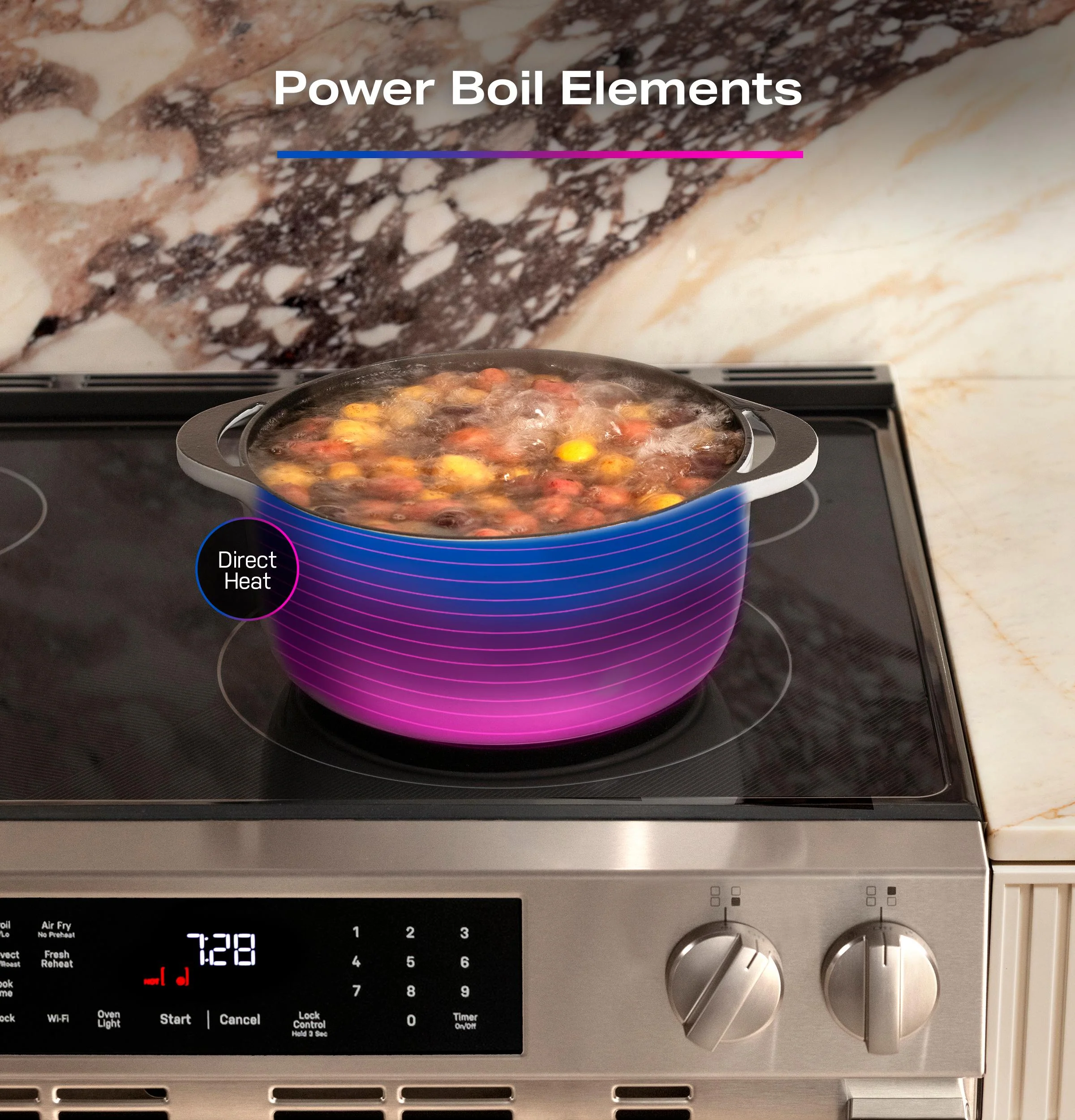 PHS700AYFS GE Profile™ ENERGY STAR® 30" Smart Slide-In Induction and Convection Range with No Preheat Air Fry and EasyWash™ Oven Tray - Image 18