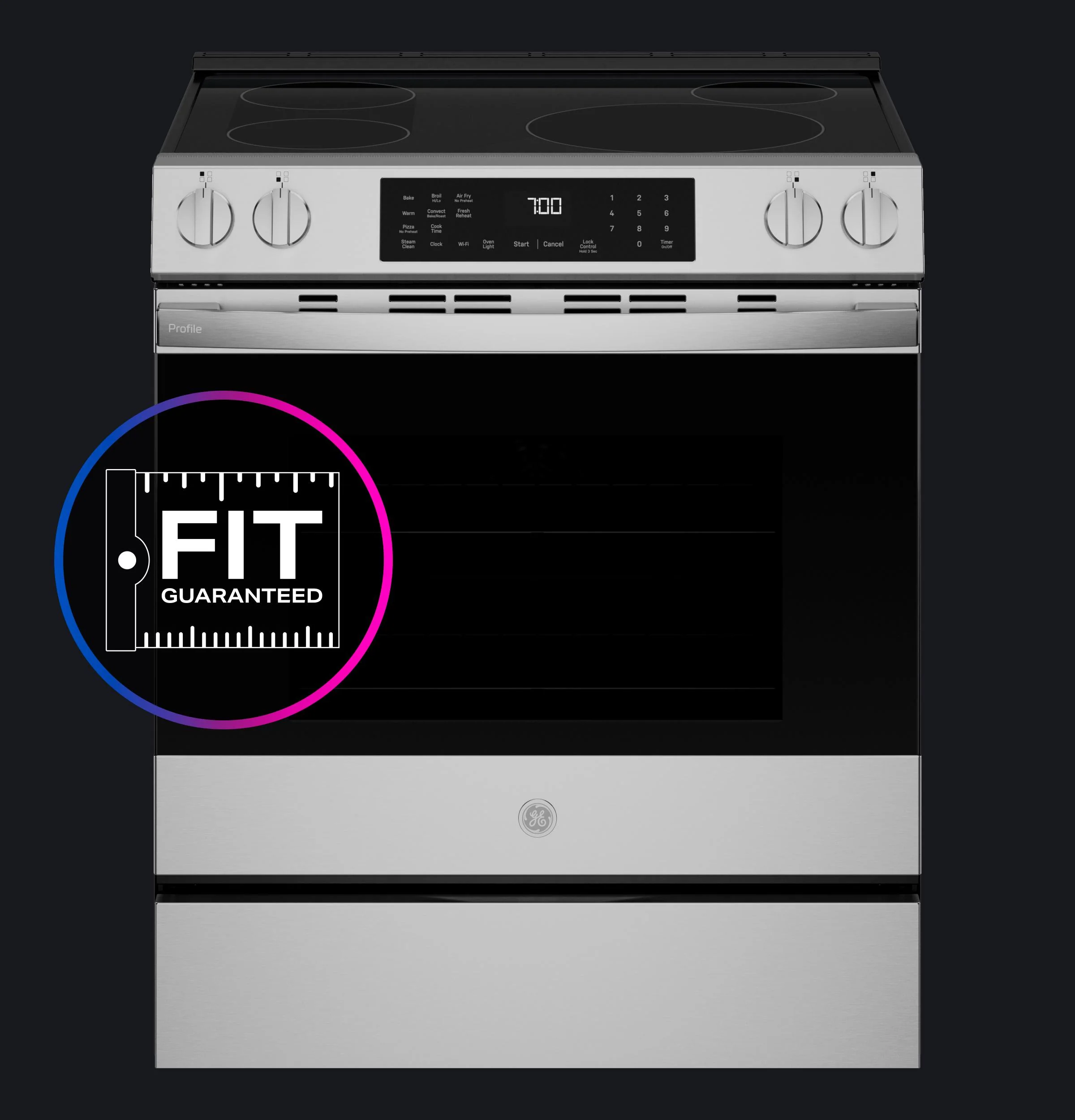 PHS700AYFS GE Profile™ ENERGY STAR® 30" Smart Slide-In Induction and Convection Range with No Preheat Air Fry and EasyWash™ Oven Tray - Image 25
