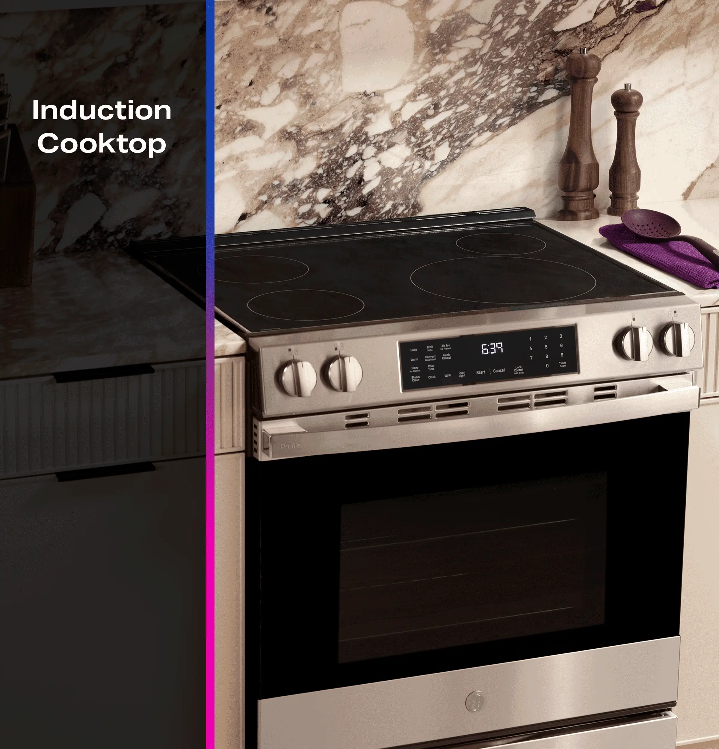 PHS700AYFS GE Profile™ ENERGY STAR® 30" Smart Slide-In Induction and Convection Range with No Preheat Air Fry and EasyWash™ Oven Tray - Image 32