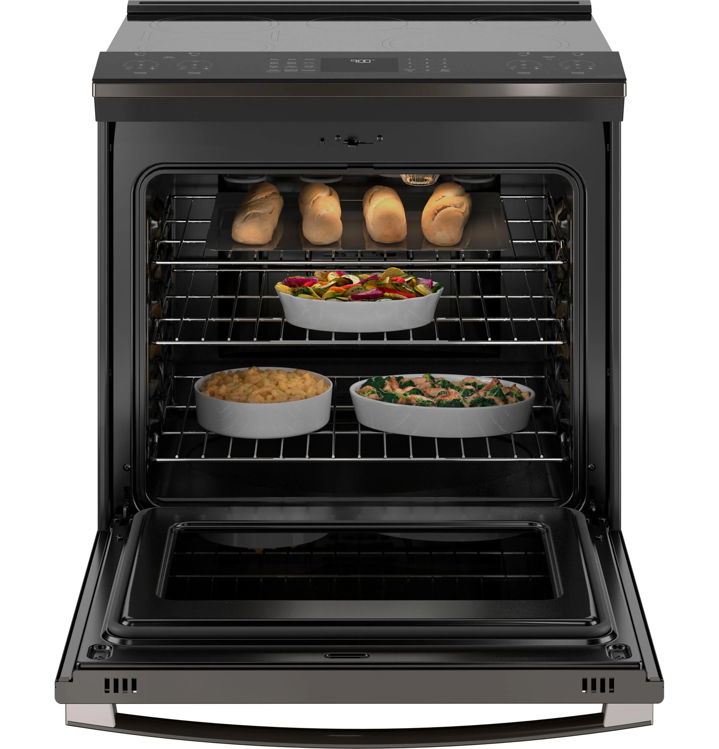 GE Profile™ 30" Smart Slide-In Front-Control Induction and Convection Range with No Preheat Air Fry - Image 3