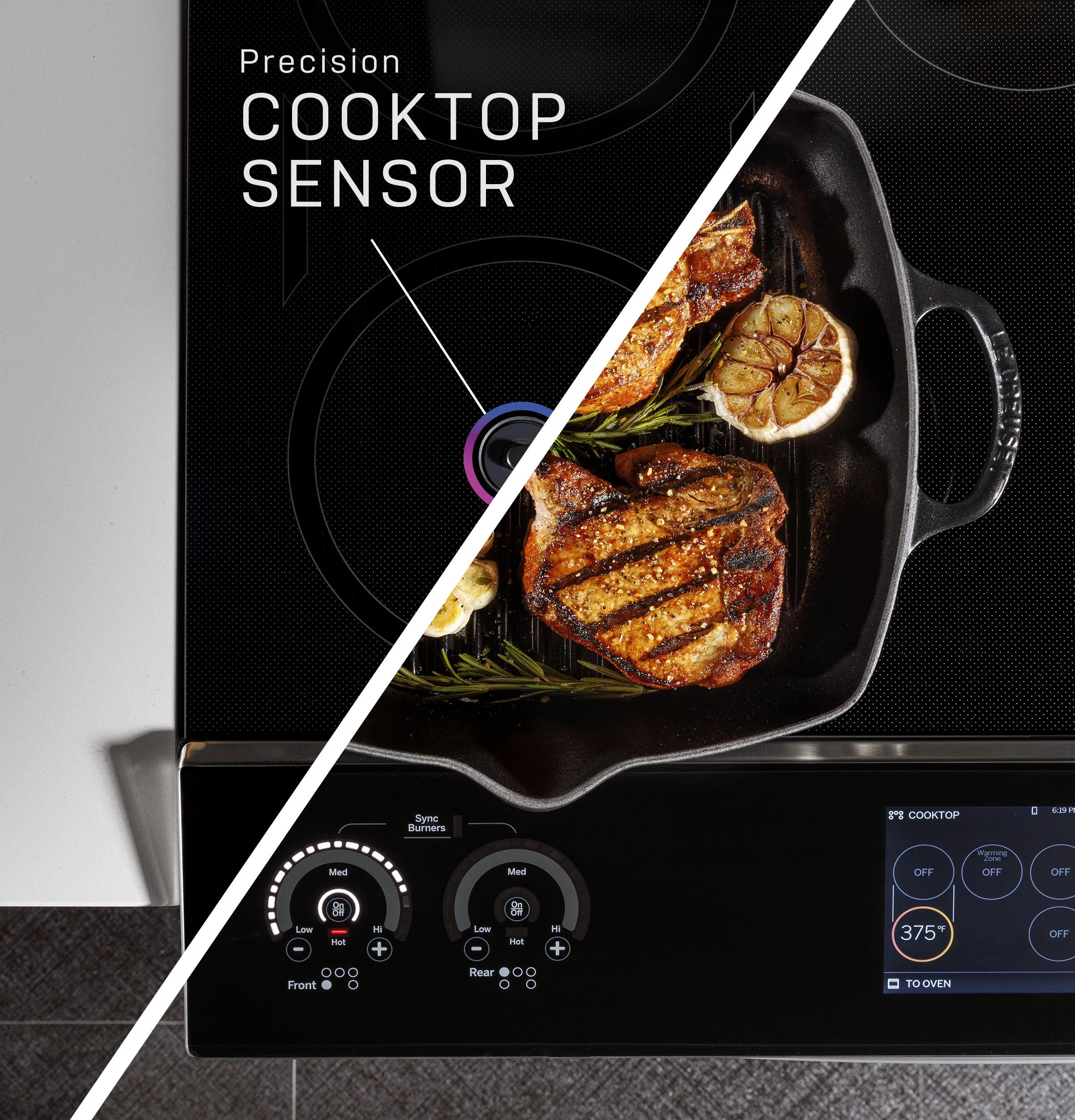 PHS930YPFS GE Profile™ 30" Smart Slide-In Fingerprint Resistant Front-Control Induction and Convection Range with No Preheat Air Fry - Image 7