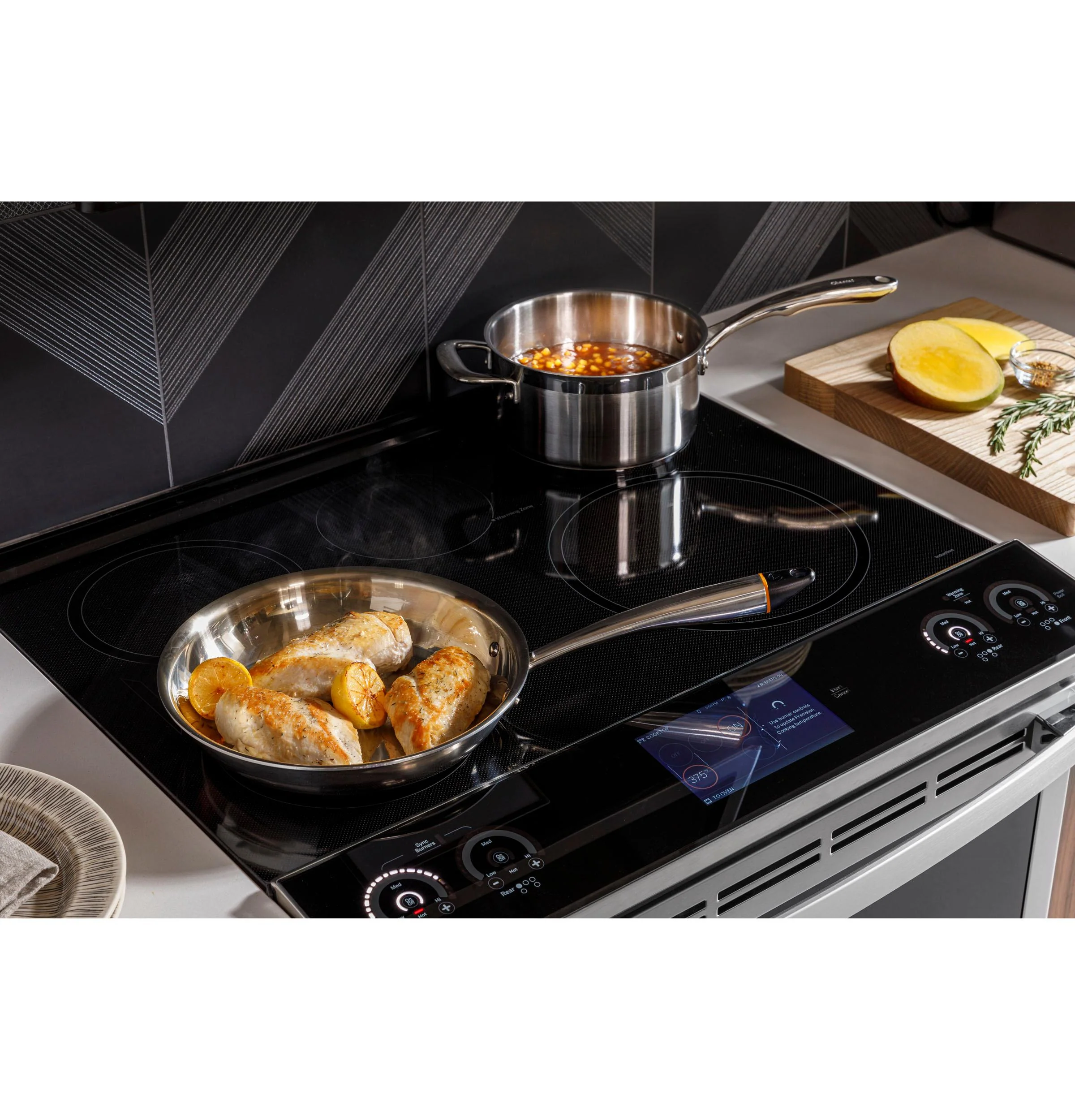 PHS93XYPFS GE Profile™ 30" Smart Slide-In Front-Control Induction Fingerprint Resistant Range with In Oven Camera - Image 11