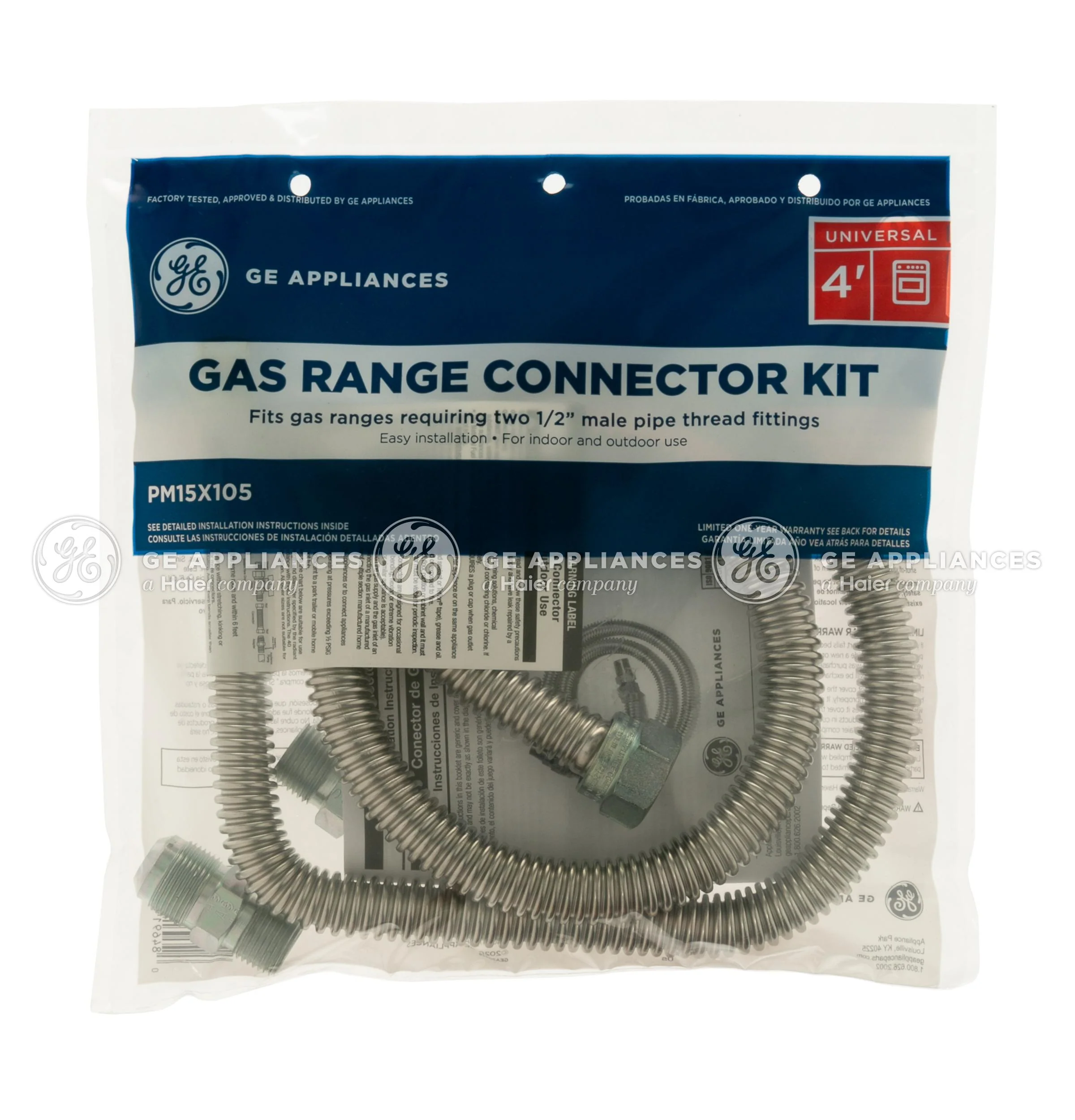 PM15X105 GE® 4' GAS RANGE CONNECTION - Image 4