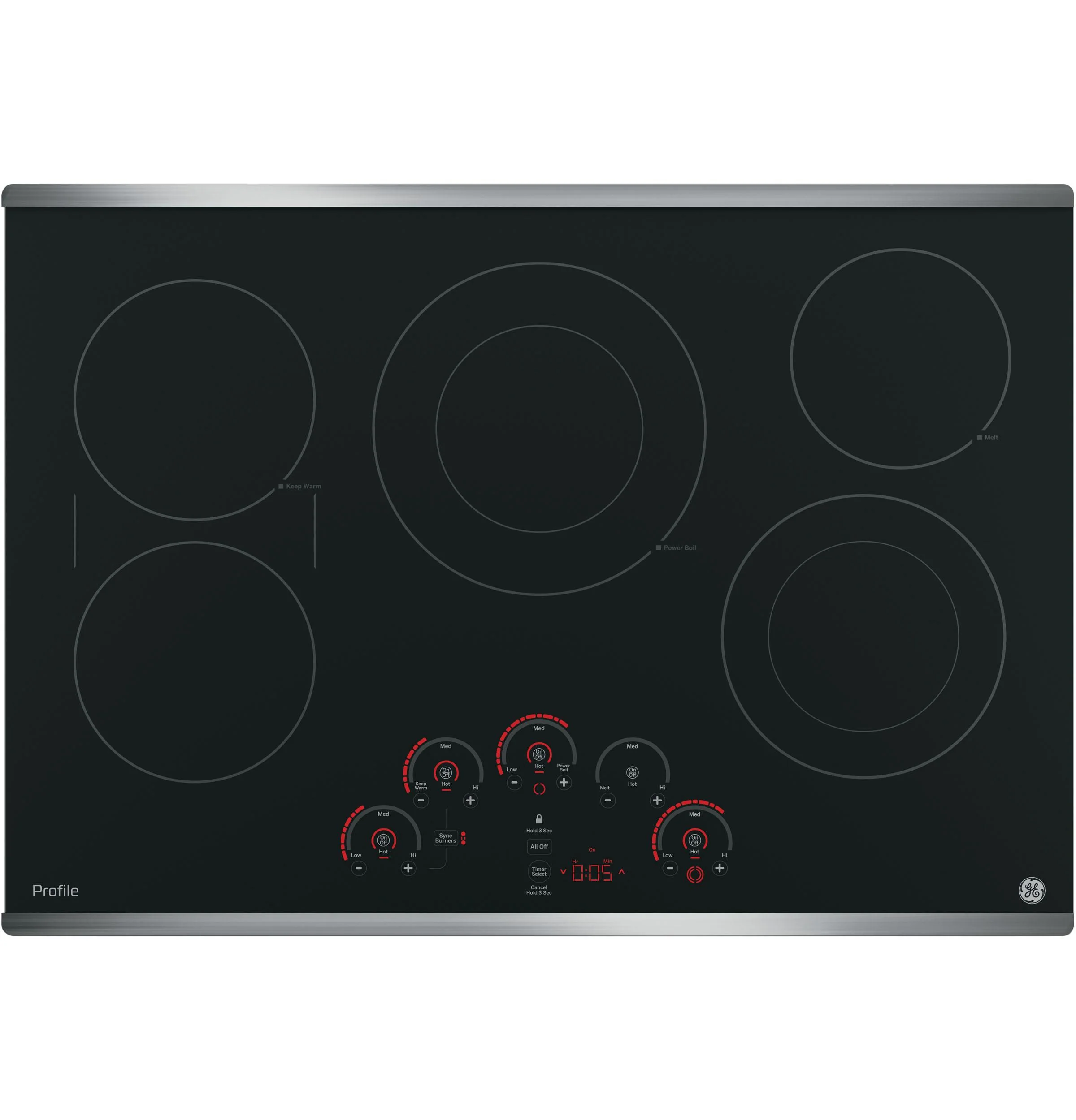 PP9030SJSS GE Profile™ 30" Built-In Touch Control Electric Cooktop - Image 3