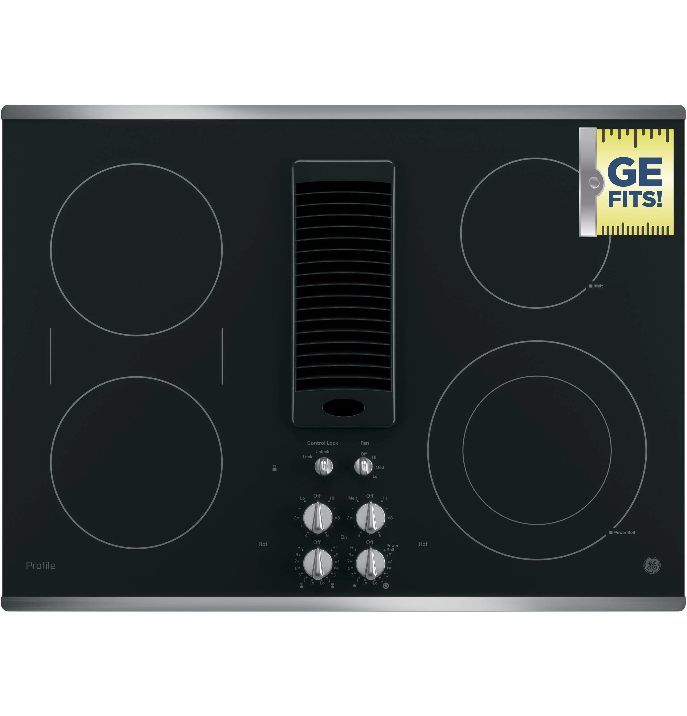 PP9830SRSS GE Profile™ 30" Downdraft Electric Cooktop - Image 5
