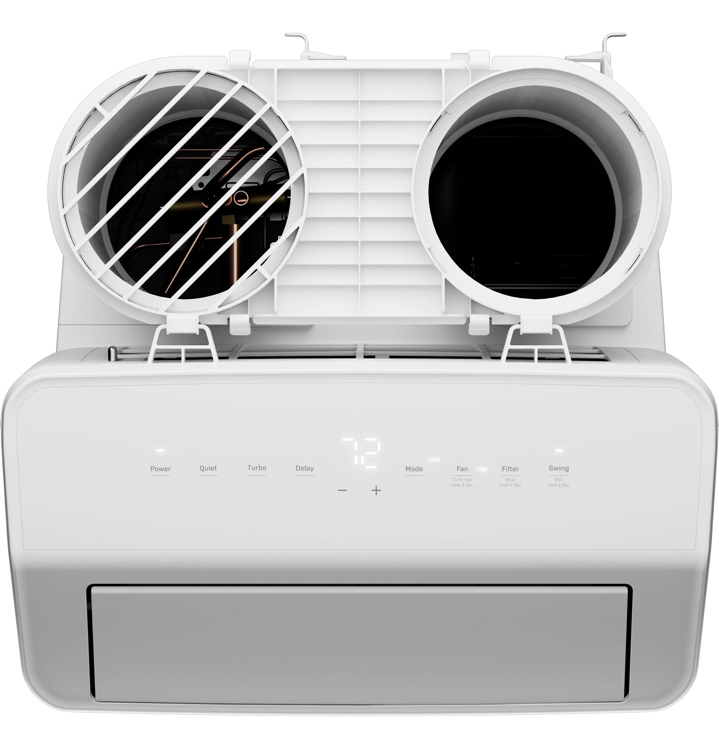 PPHV10WWF GE Profile® 10,000 BTU Dual-Hose, Inverter Portable Air Conditioner with Dehumidifier and Remote, White - Image 4