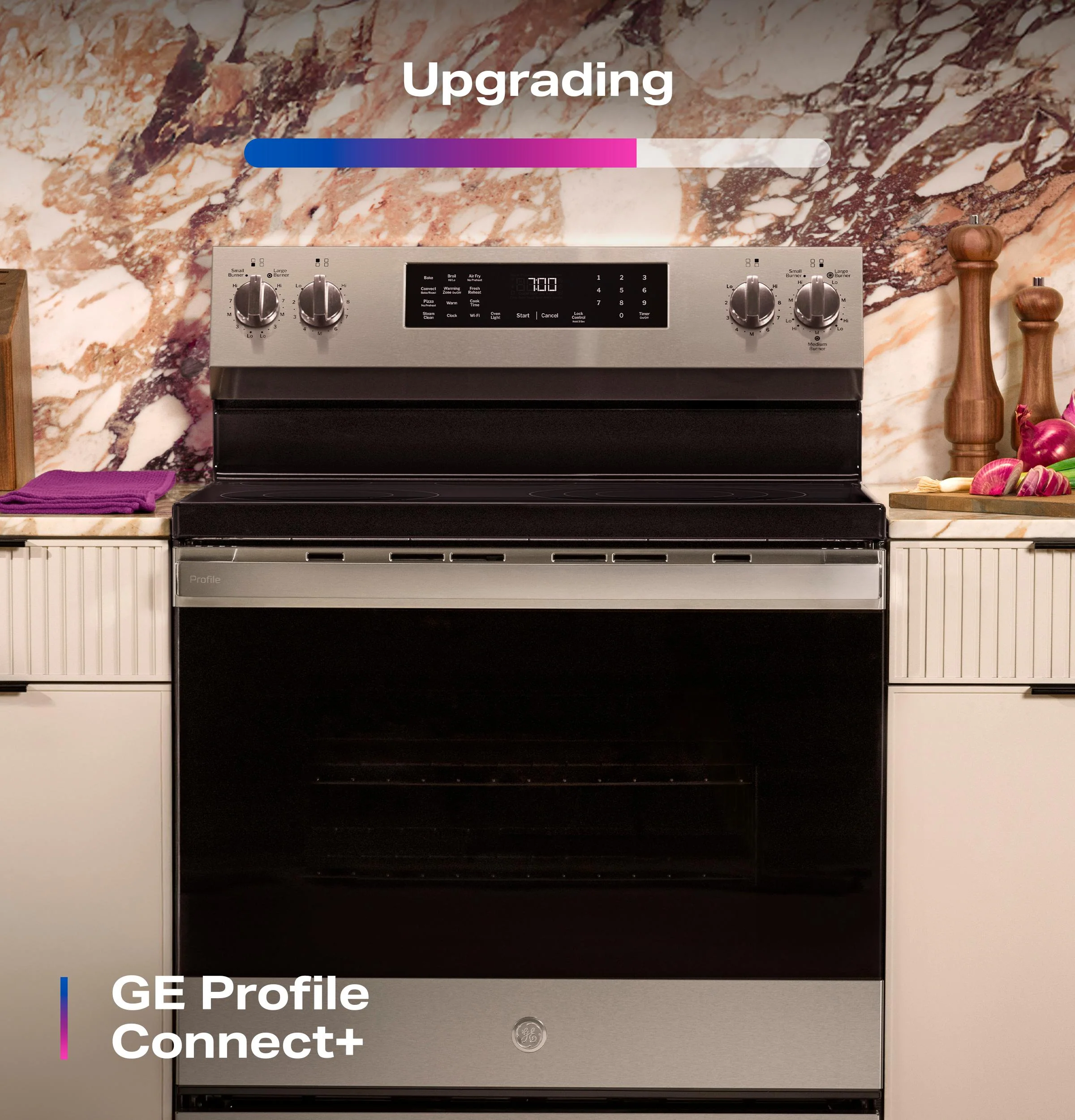 PRF700AYFS GE Profile™ ENERGY STAR® 30" Smart Free-Standing Electric Convection Range with No Preheat Air Fry and EasyWash™ Oven Tray - Image 20