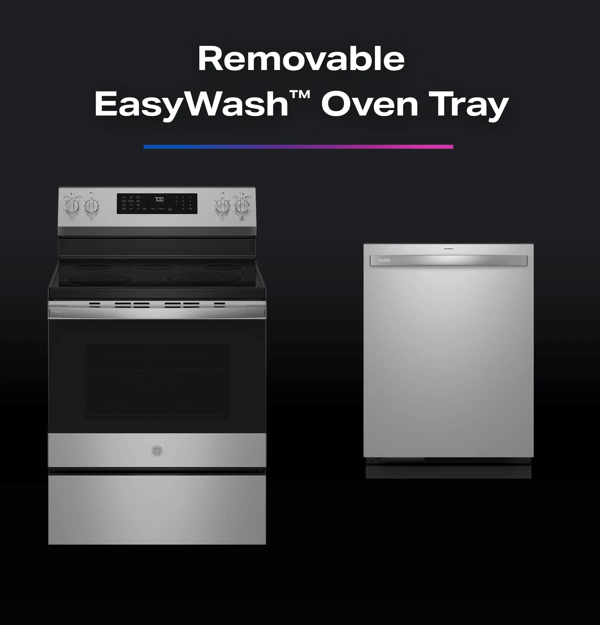 PRF700AYFS GE Profile™ ENERGY STAR® 30" Smart Free-Standing Electric Convection Range with No Preheat Air Fry and EasyWash™ Oven Tray - Image 23