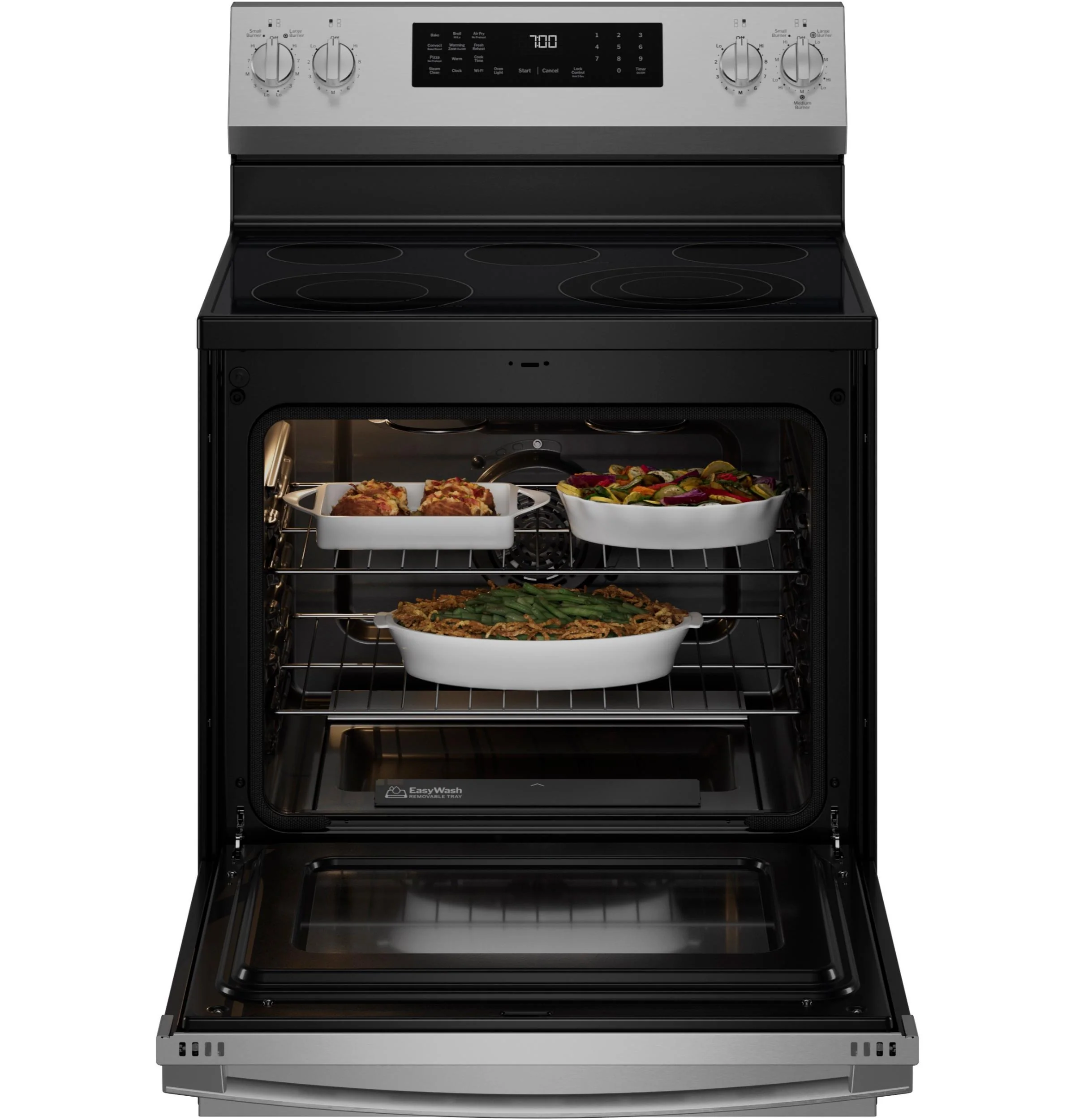 PRF700AYFS GE Profile™ ENERGY STAR® 30" Smart Free-Standing Electric Convection Range with No Preheat Air Fry and EasyWash™ Oven Tray - Image 25