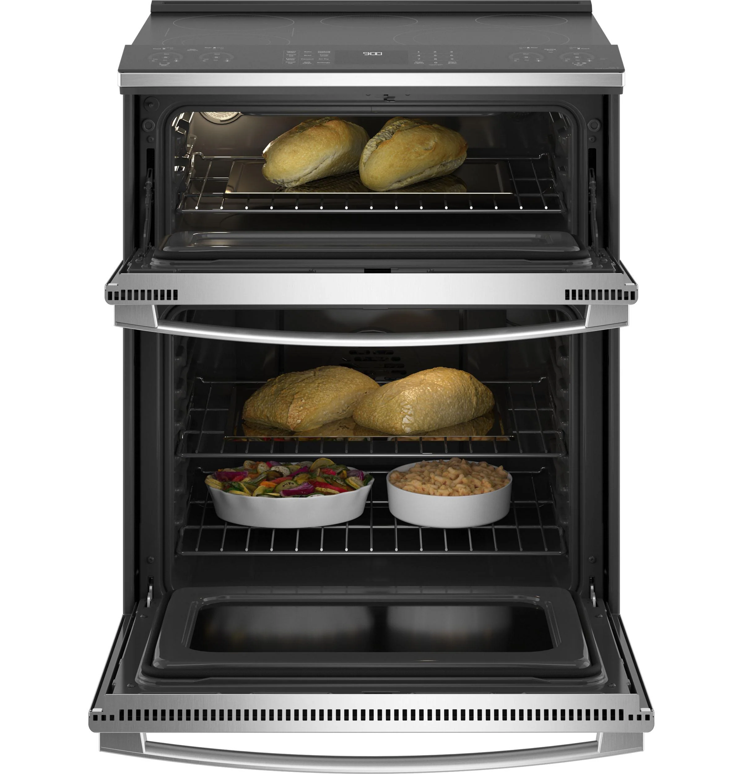 PS960YPFS GE Profile™ 30" Smart Slide-In Electric Double Oven Convection Fingerprint Resistant Range - Image 3
