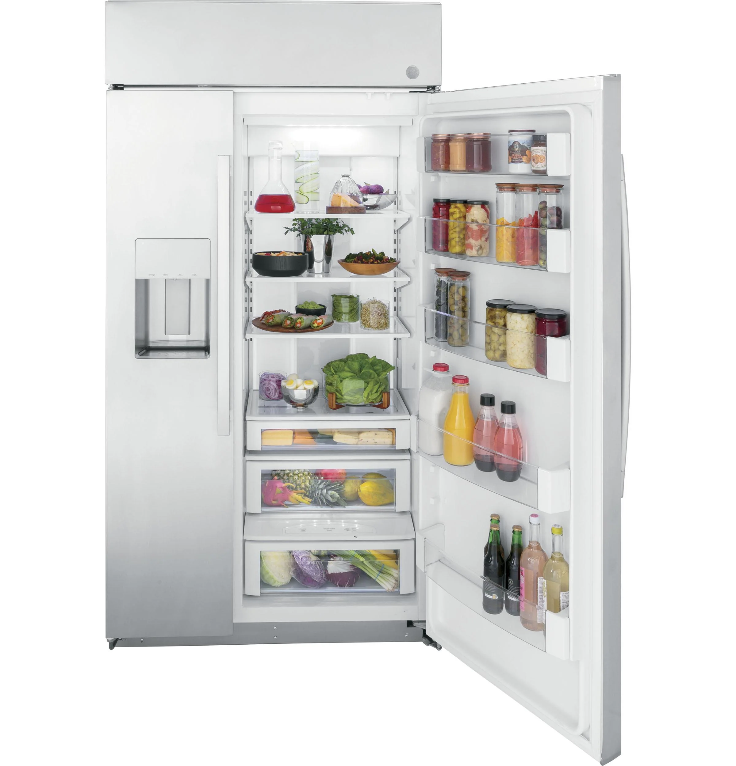 PSB42YSNSS GE Profile™ 42" Smart Built-In Side-by-Side Refrigerator with Dispenser - Image 5