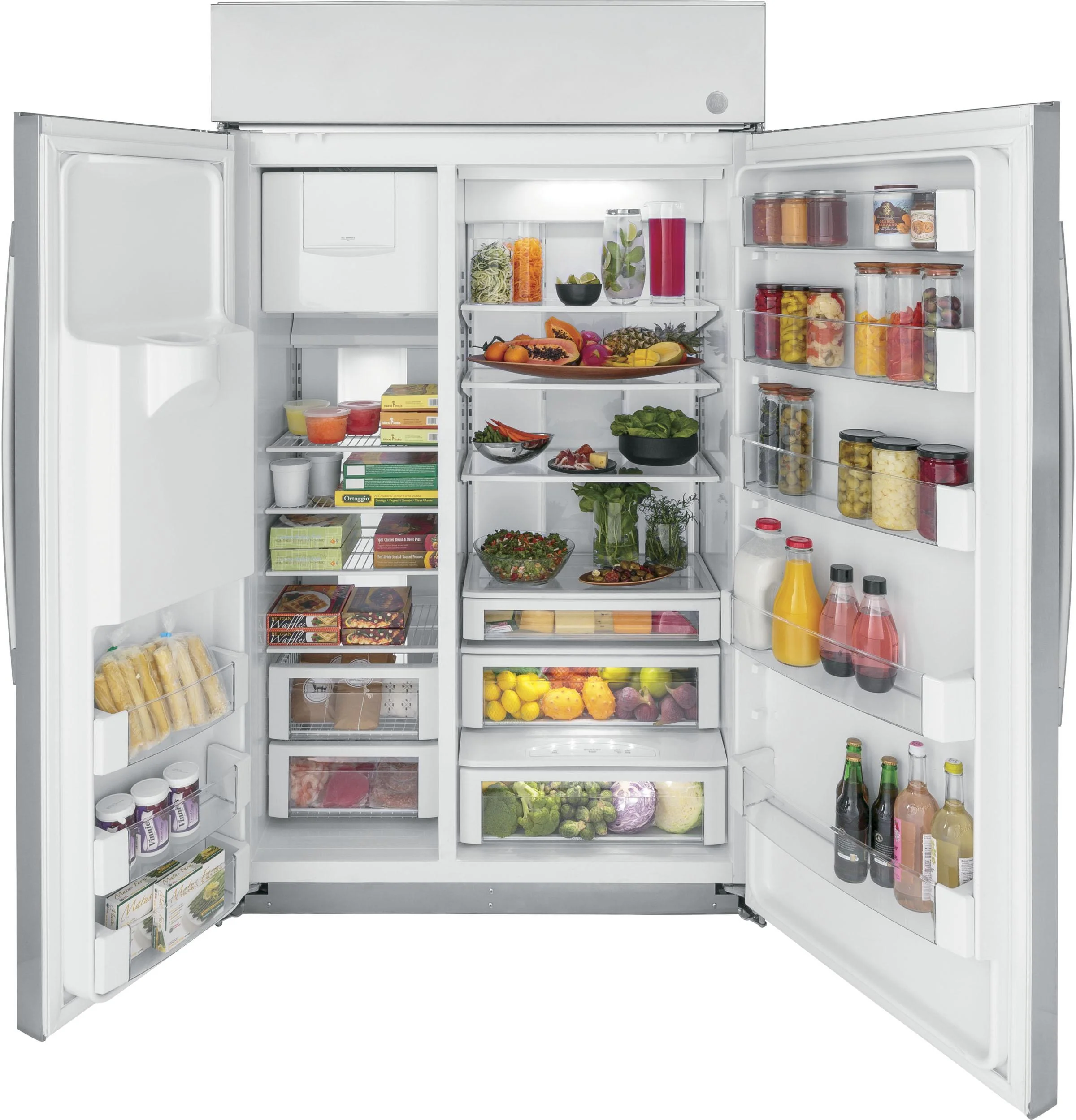 PSB48YSNSS GE Profile™ 48" Smart Built-In Side-by-Side Refrigerator with Dispenser - Image 3