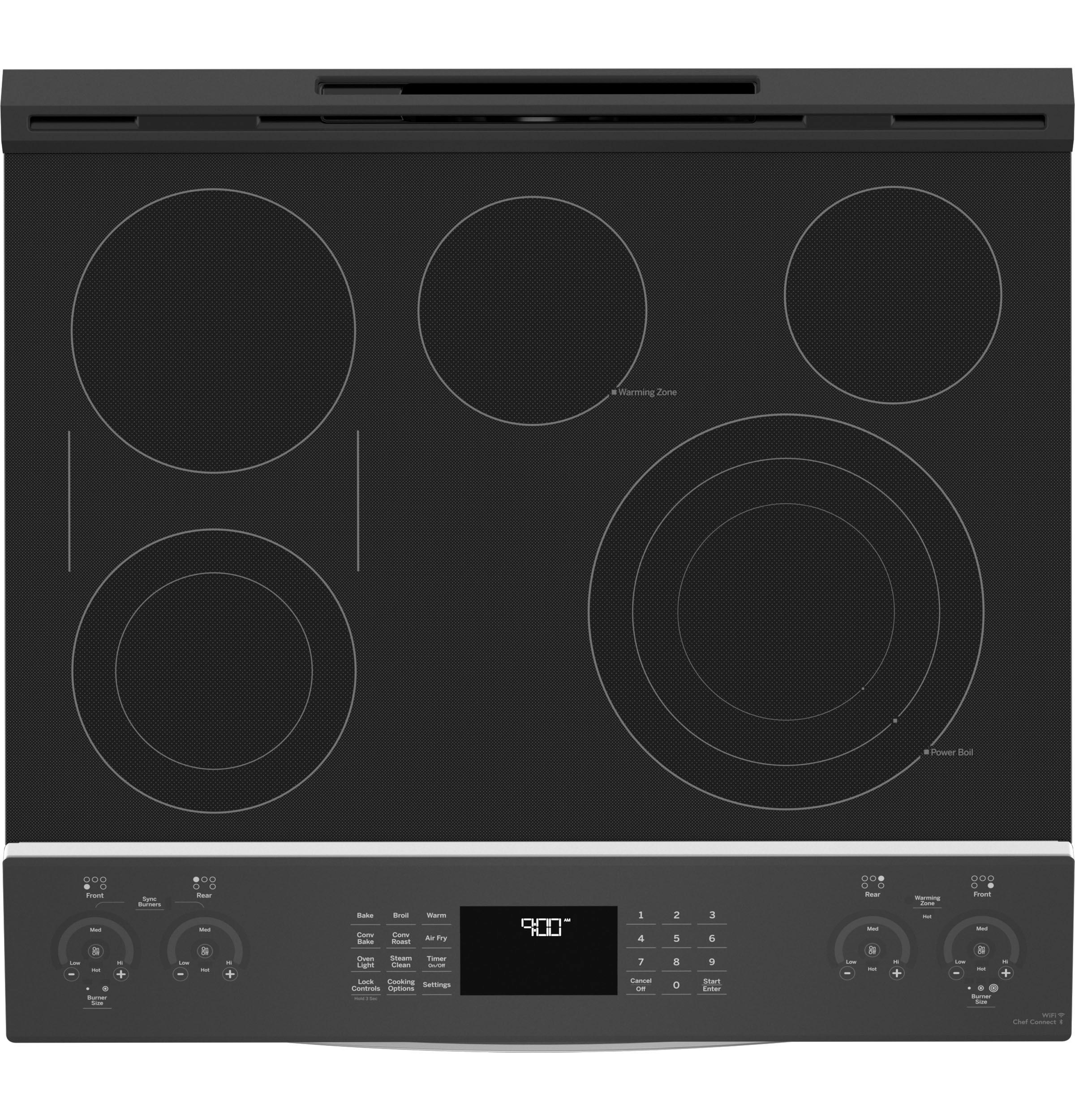 PSS93YPFS GE Profile™ 30" Smart Slide-In Electric Convection Fingerprint Resistant Range with No Preheat Air Fry - Image 5