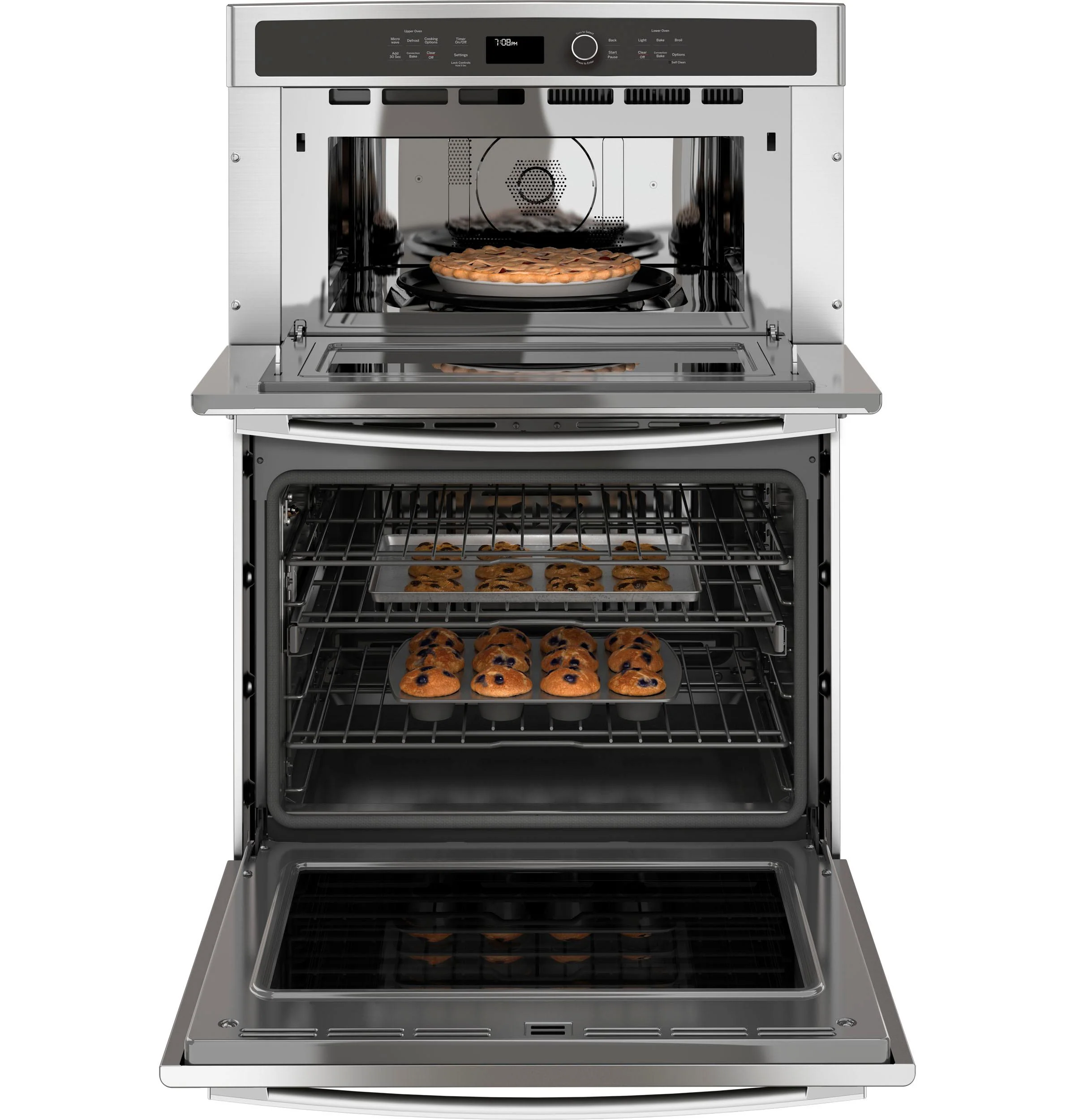 PT7800SHSS GE Profile™ 30" Built-In Combination Convection Microwave/Convection Wall Oven - Image 16