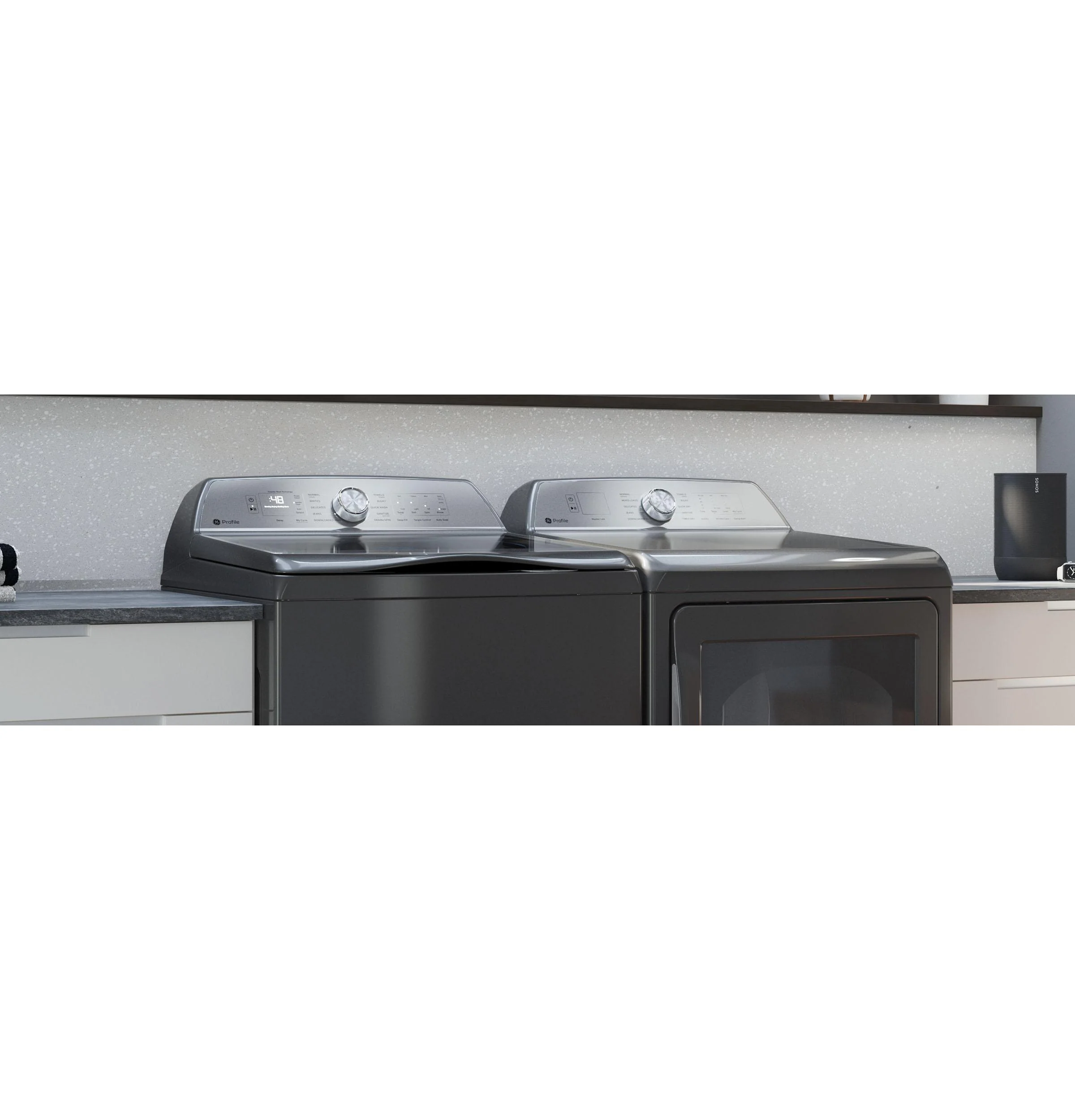 PTD60EBPRDG GE Profile™ ENERGY STAR® 7.4 cu. ft. Capacity aluminized alloy drum Electric Dryer with Sanitize Cycle and Sensor Dry - Image 19