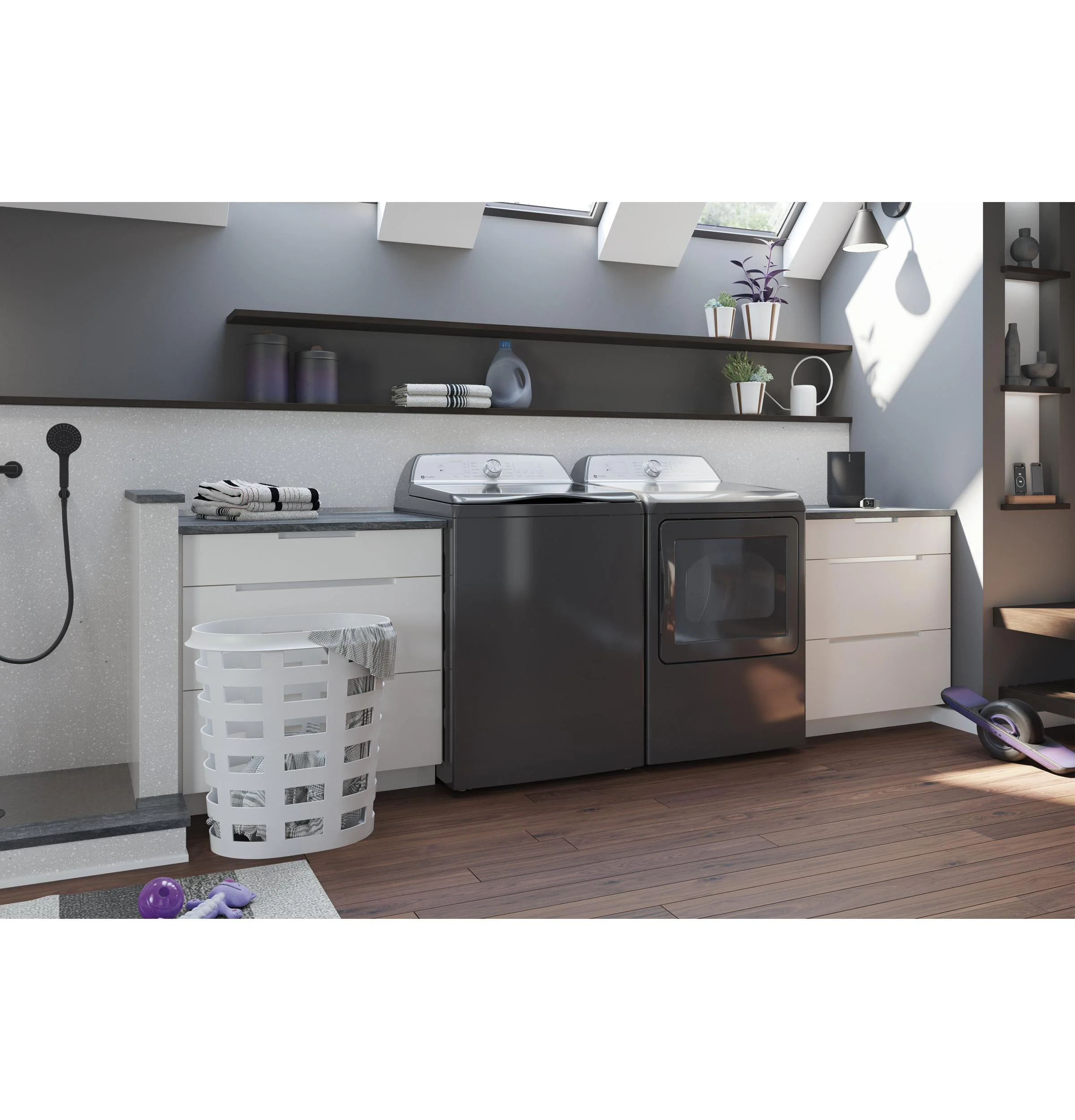 PTD60EBPRDG GE Profile™ ENERGY STAR® 7.4 cu. ft. Capacity aluminized alloy drum Electric Dryer with Sanitize Cycle and Sensor Dry - Image 27