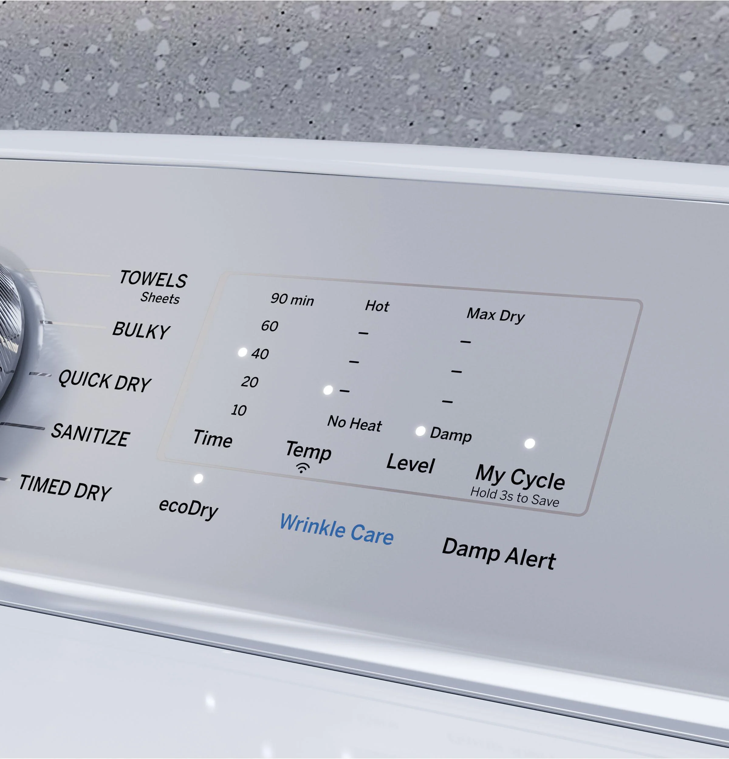 PTD60EBPRDG GE Profile™ ENERGY STAR® 7.4 cu. ft. Capacity aluminized alloy drum Electric Dryer with Sanitize Cycle and Sensor Dry - Image 36