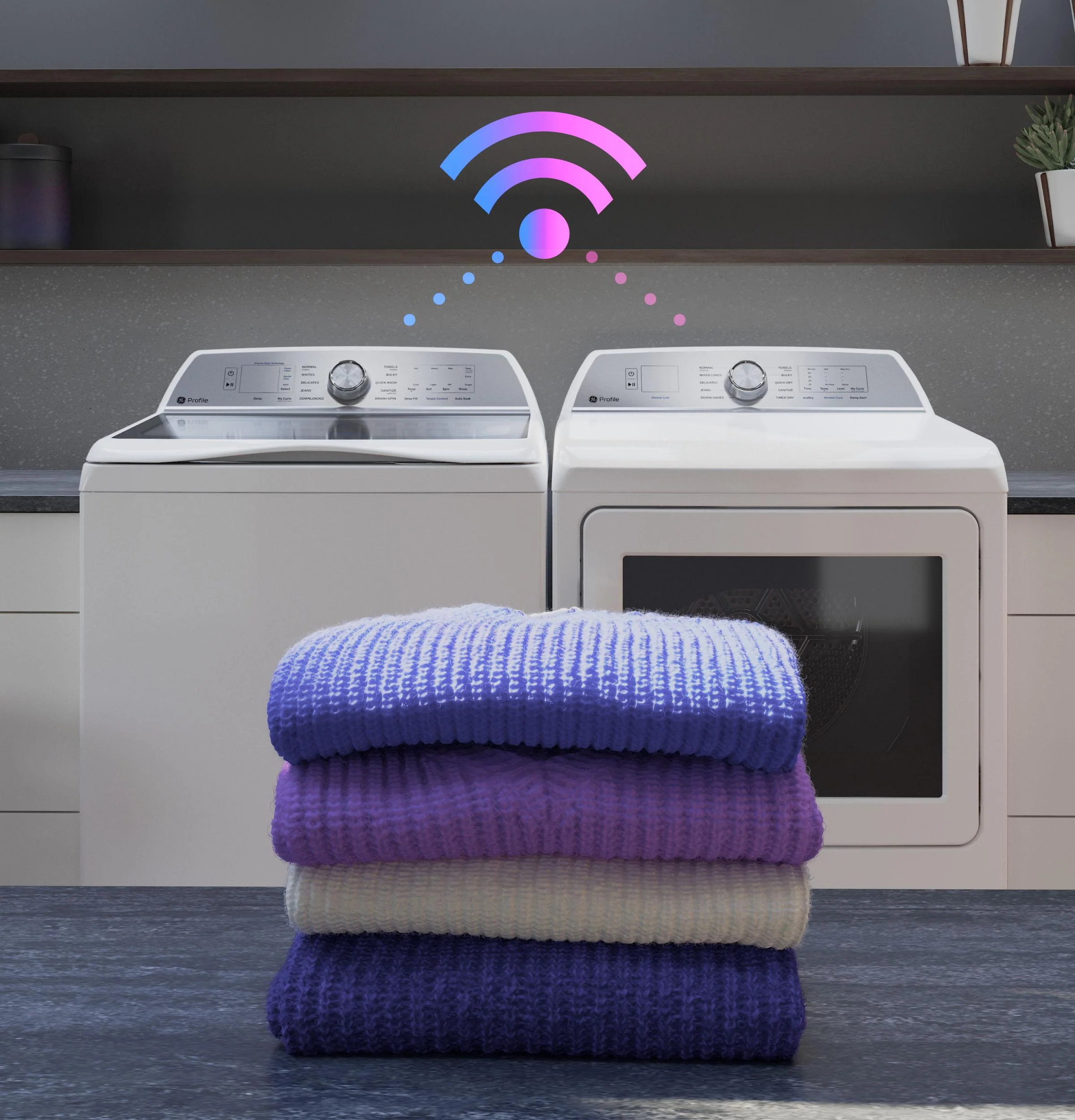 PTD60EBPRDG GE Profile™ ENERGY STAR® 7.4 cu. ft. Capacity aluminized alloy drum Electric Dryer with Sanitize Cycle and Sensor Dry - Image 9