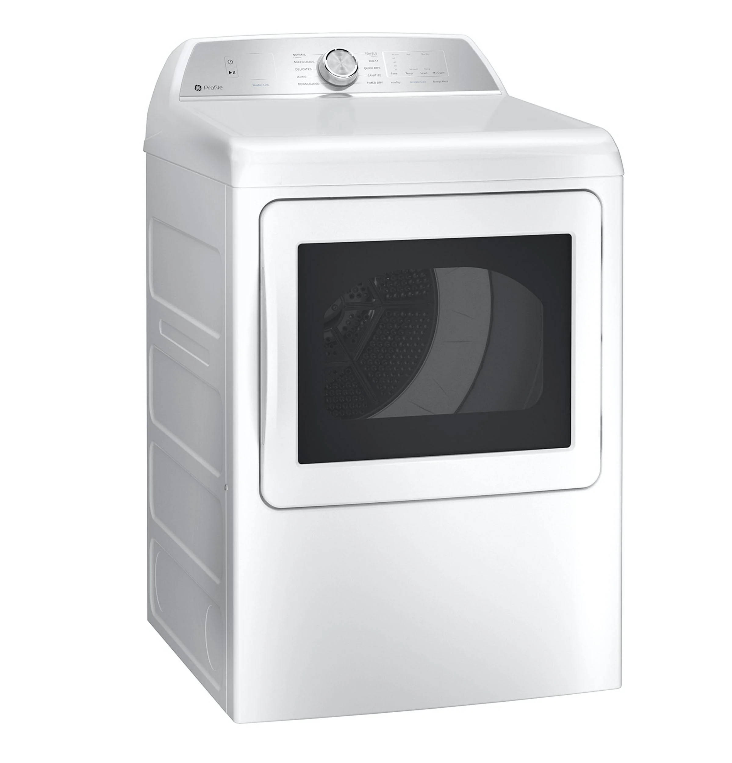 PTD60GBSRWS GE Profile™ ENERGY STAR® 7.4 cu. ft. Capacity aluminized alloy drum Gas Dryer with Sanitize Cycle and Sensor Dry - Image 3
