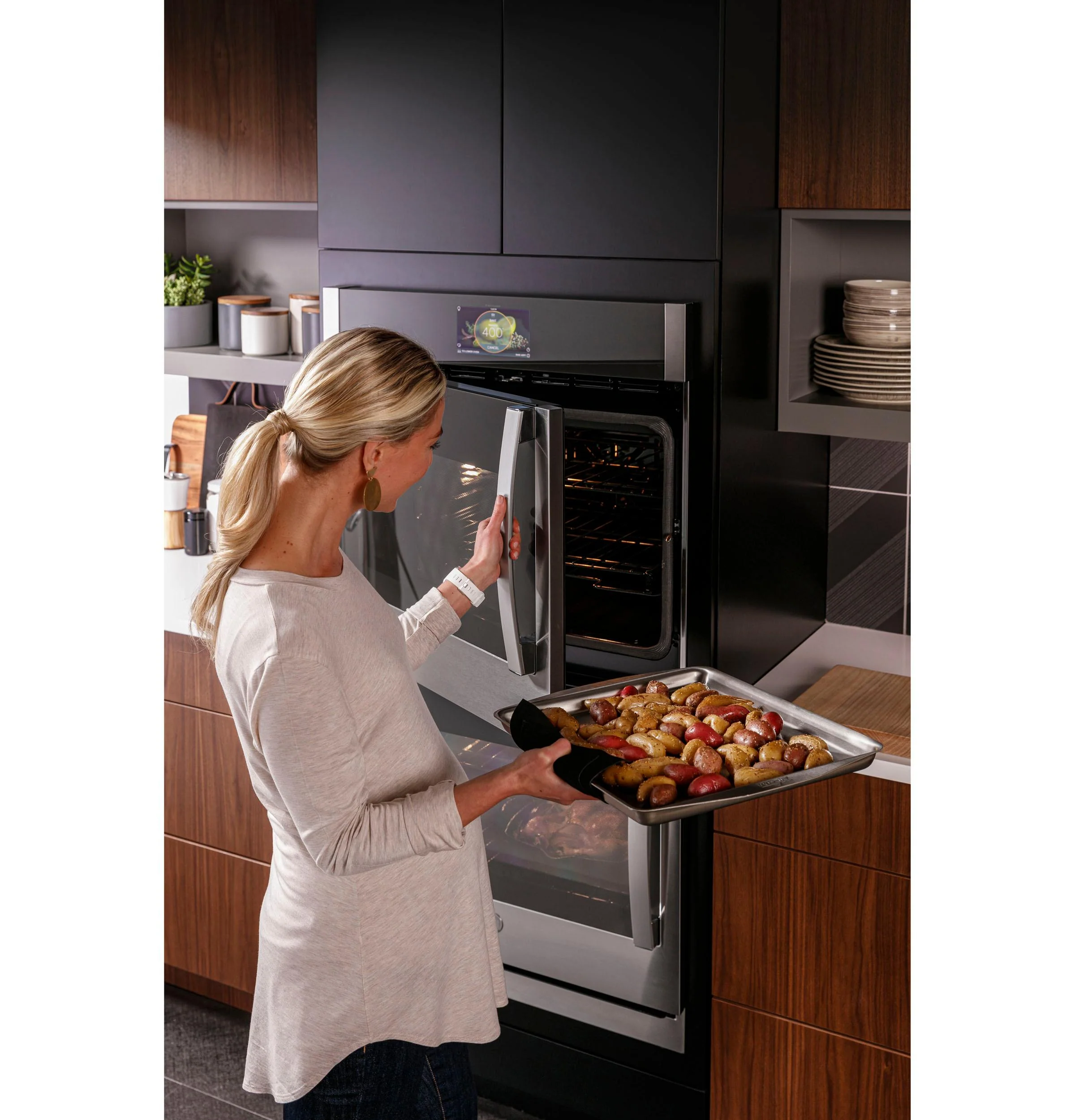 PTD700LSNSS GE Profile™ 30" Smart Built-In Convection Double Wall Oven with Left-Hand Side-Swing Doors - Image 5