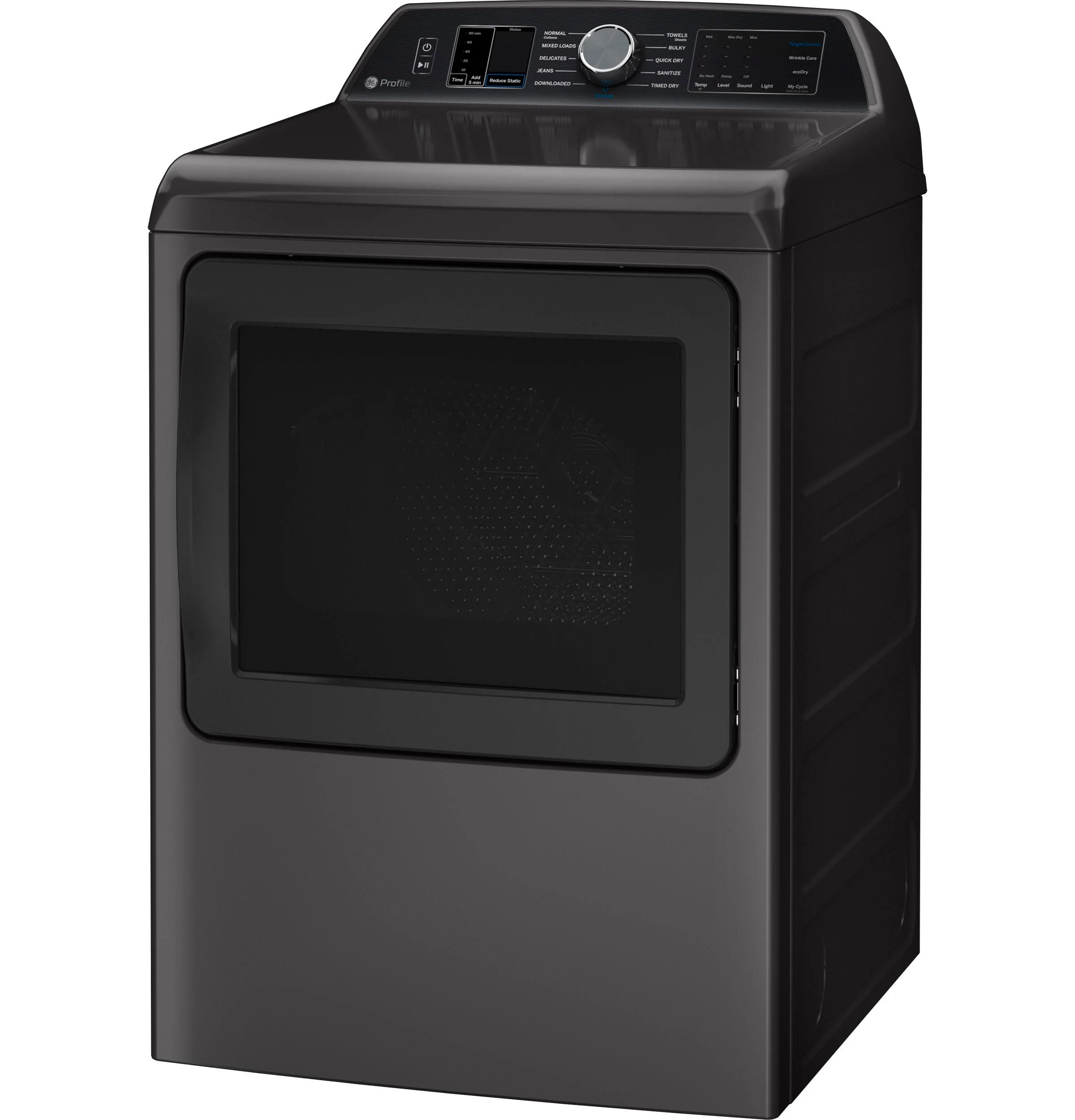 PTD70EBPTDG GE Profile™ ENERGY STAR® 7.4 cu. ft. Capacity Smart aluminized alloy drum Electric Dryer with Sanitize Cycle and Sensor Dry - Image 4