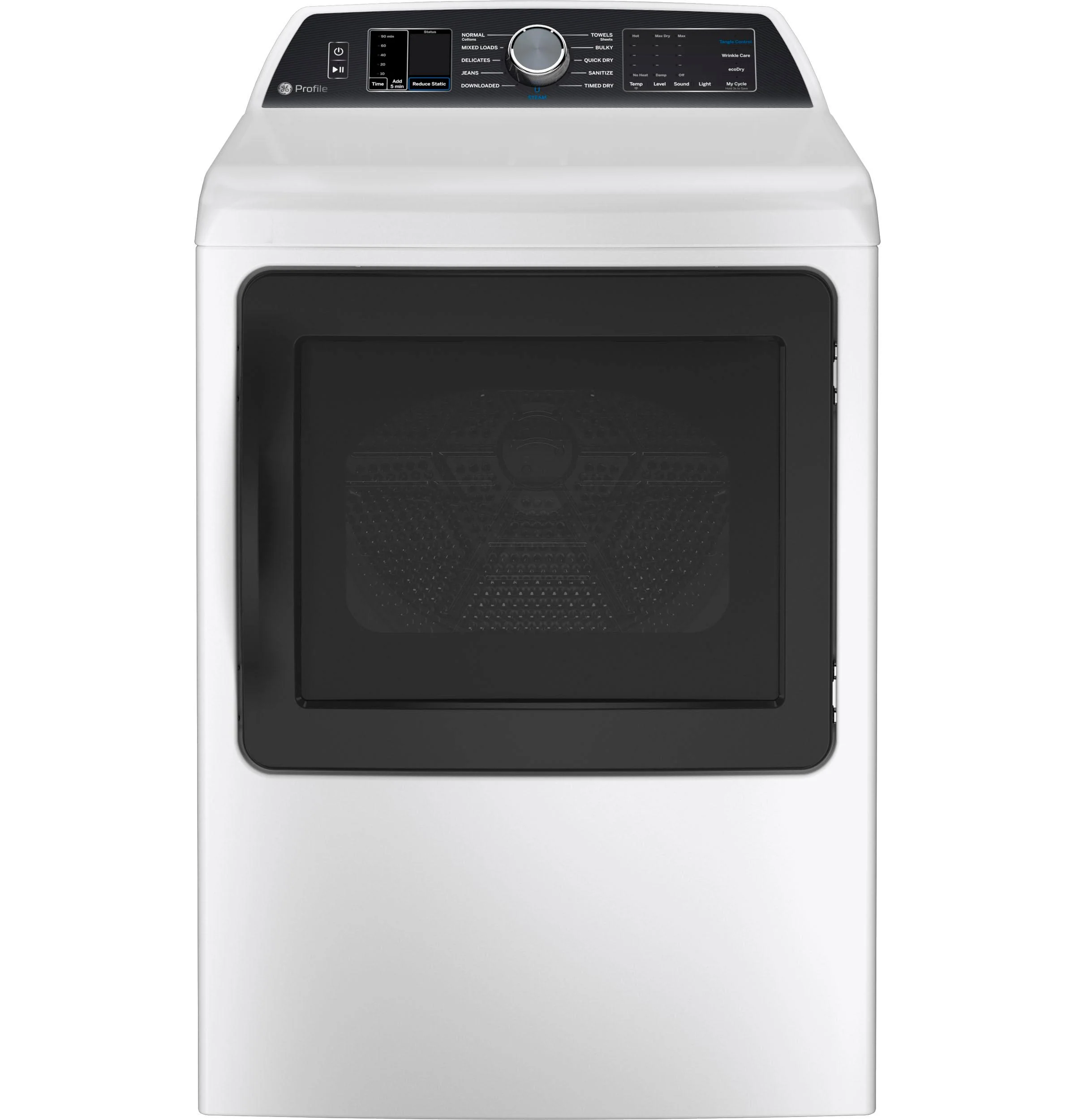 PTD70EBSTWS GE Profile™ ENERGY STAR® 7.4 cu. ft. Capacity Smart aluminized alloy drum Electric Dryer with Sanitize Cycle and Sensor Dry - Image 17