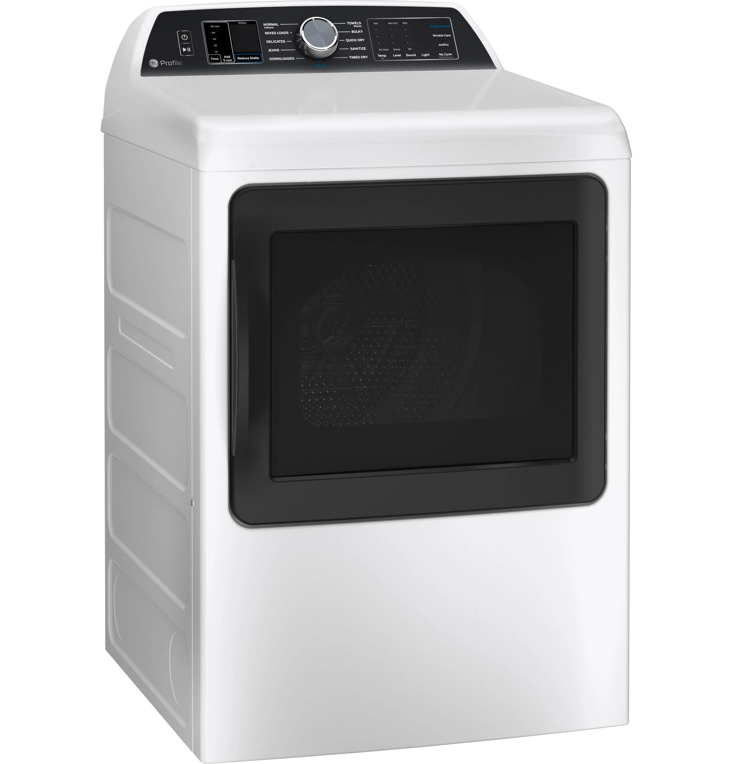 PTD70GBSTWS GE Profile™ ENERGY STAR® 7.4 cu. ft. Capacity Smart aluminized alloy drum Gas Dryer with Sanitize Cycle and Sensor Dry - Image 19