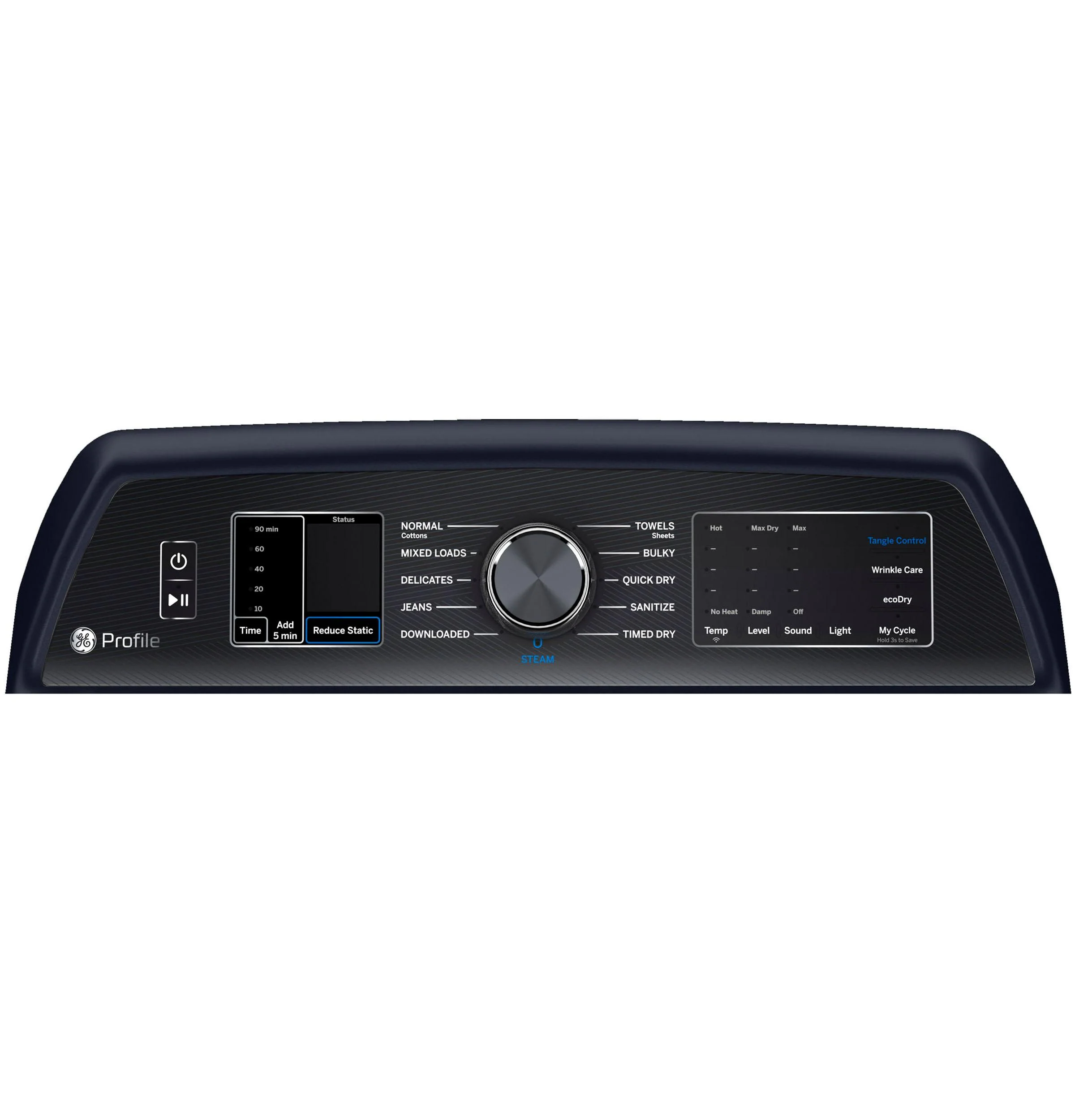 PTD80EBPTRS GE Profile™ ENERGY STAR® 7.3 cu. ft. Capacity Smart Electric Dryer with Steam and Washer Link