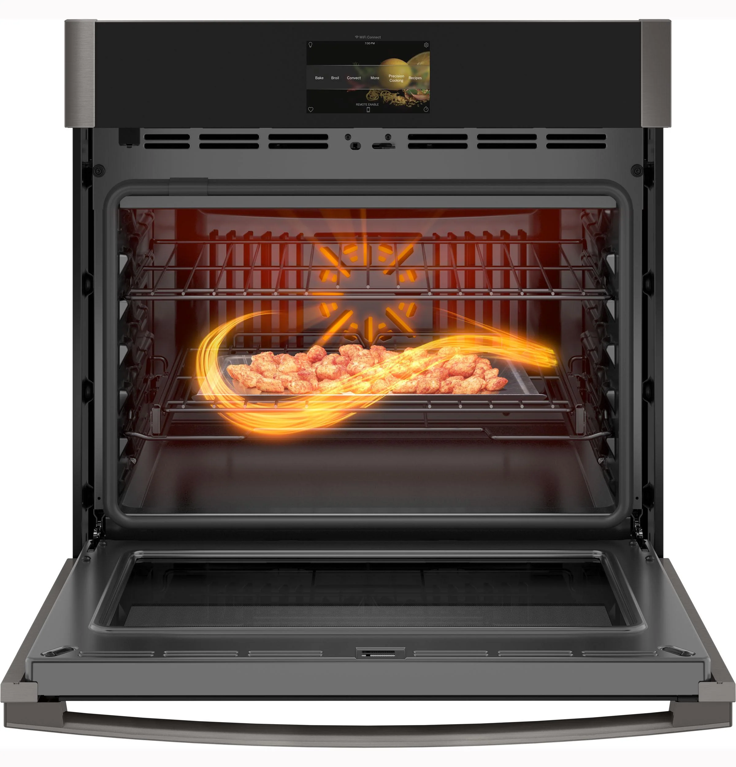 PTS7000BNTS GE Profile™ 30" Smart Built-In Convection Single Wall Oven with No Preheat Air Fry and Precision Cooking - Image 5