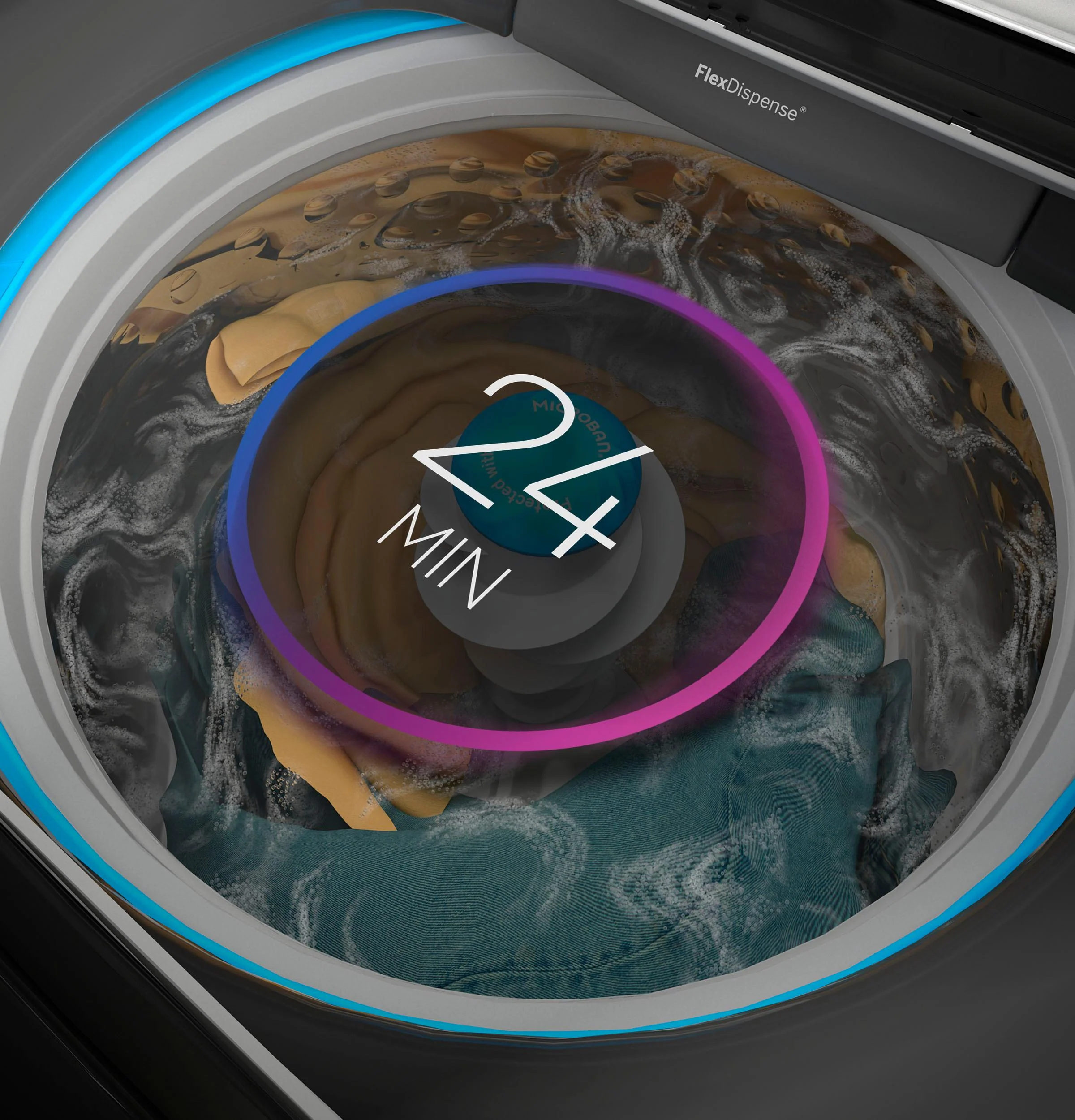 PTW605BPRDG GE Profile™ ENERGY STAR® 4.9 cu. ft. Capacity Washer with Smarter Wash Technology and FlexDispense™ - Image 17
