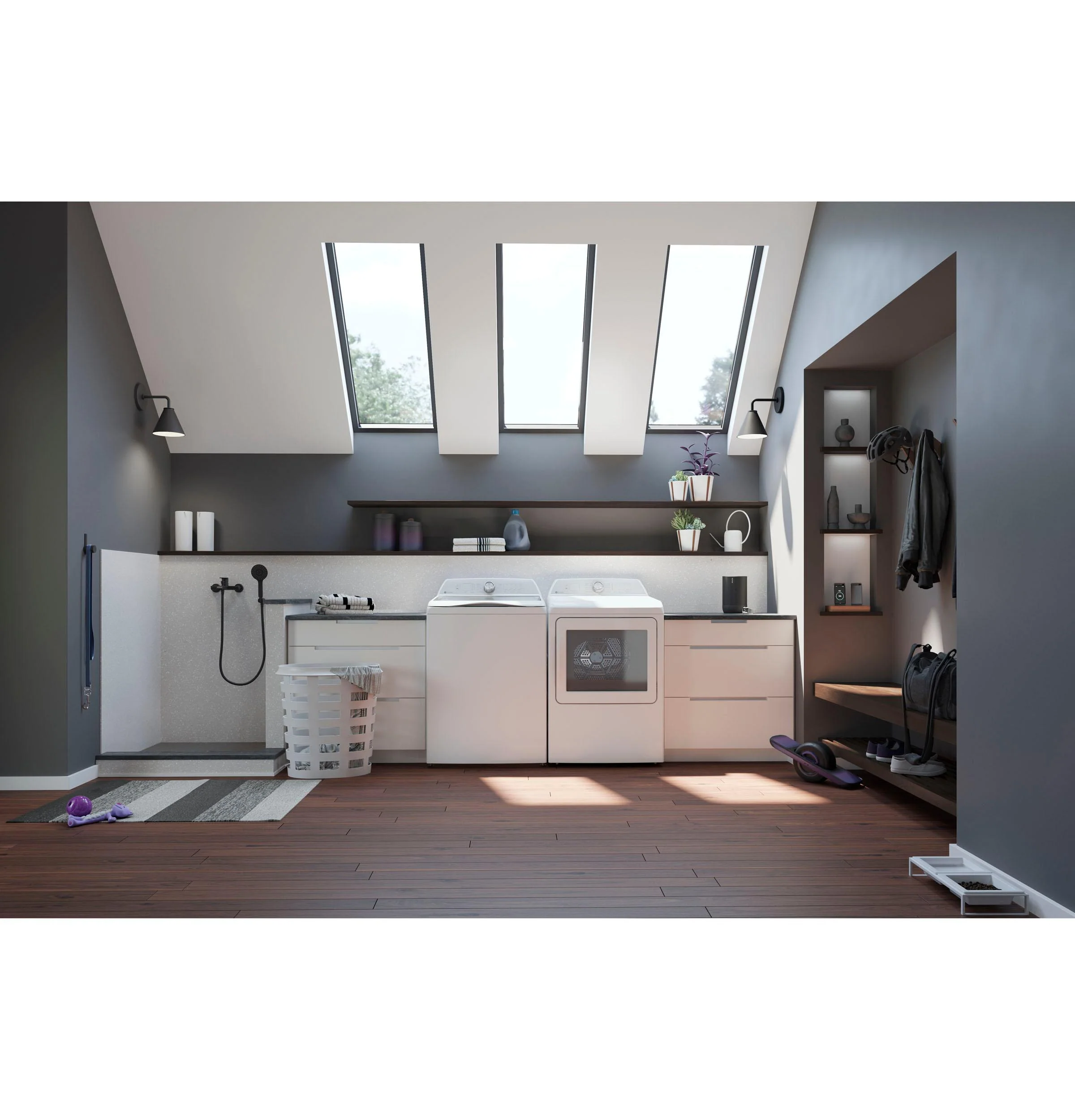 PTW605BSRWS GE Profile™ ENERGY STAR® 4.9 cu. ft. Capacity Washer with Smarter Wash Technology and FlexDispense™ - Image 9