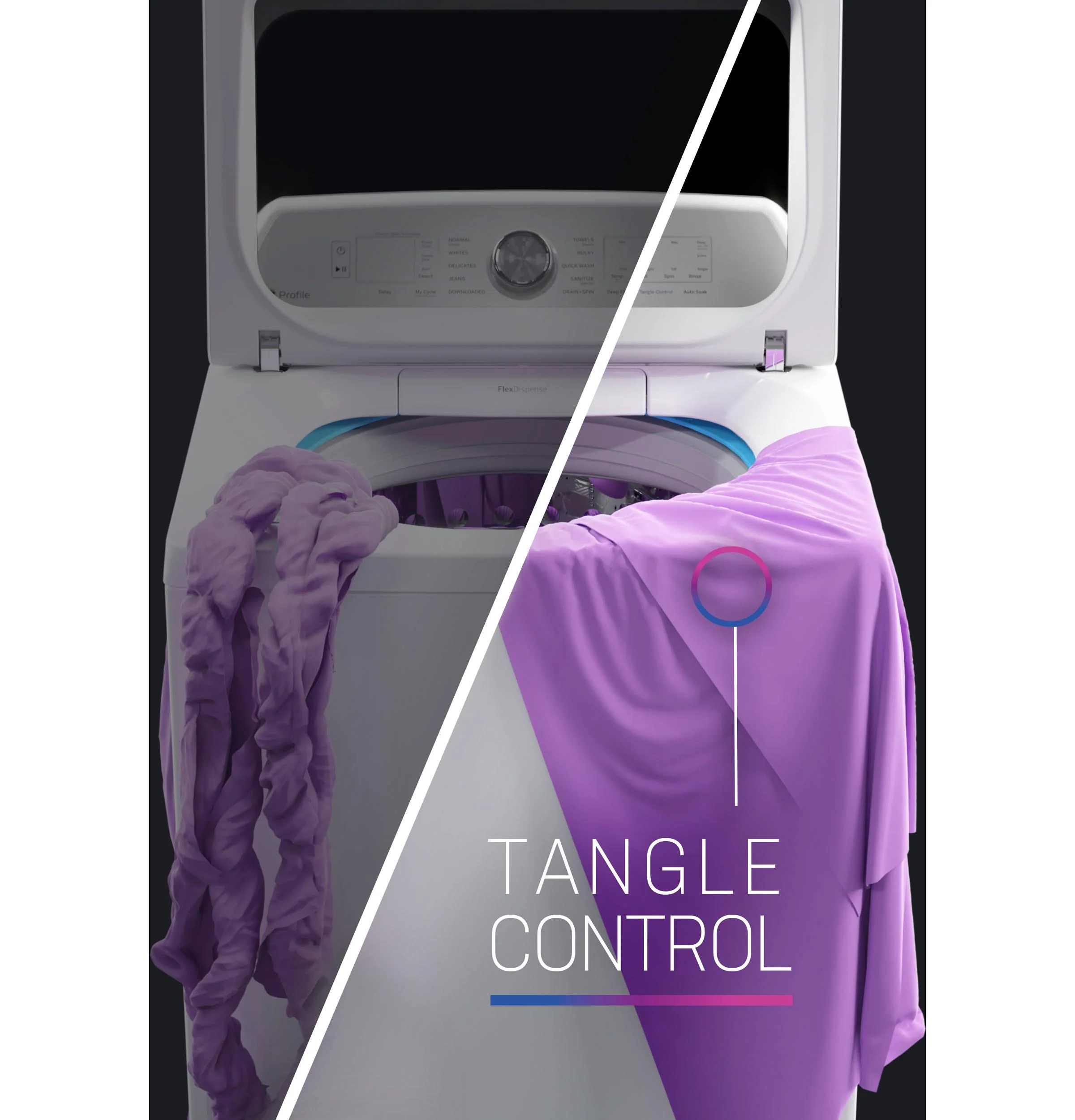PTW800BPWRS GE Profile™ ENERGY STAR® 5.4 cu. ft. Capacity Washer with Smarter Wash Technology and Adaptive SmartDispense - Image 16