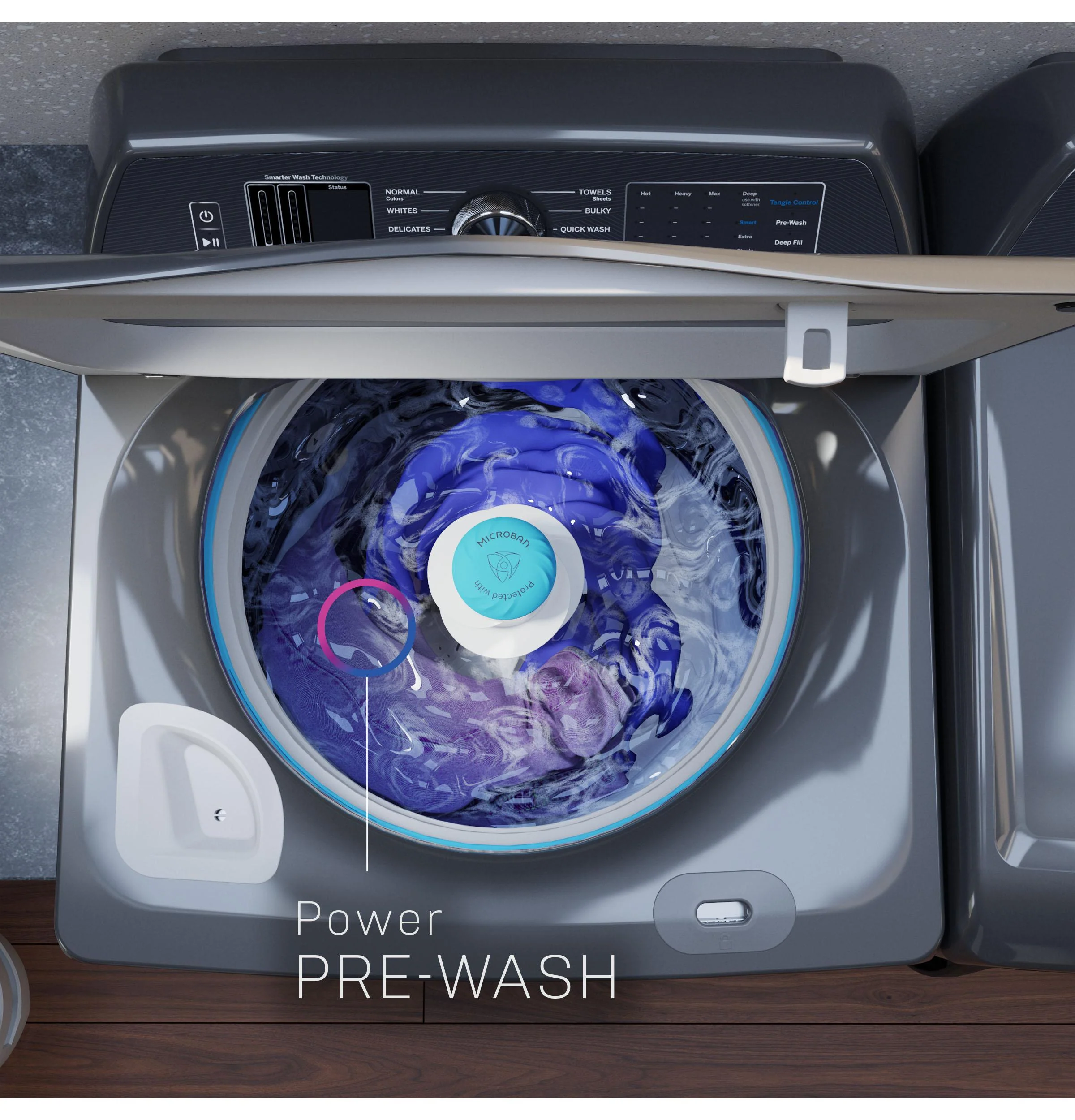PTW905BPTRS GE Profile™ ENERGY STAR® 5.3 cu. ft. Capacity Washer with Smarter Wash Technology and FlexDispense™ - Image 34
