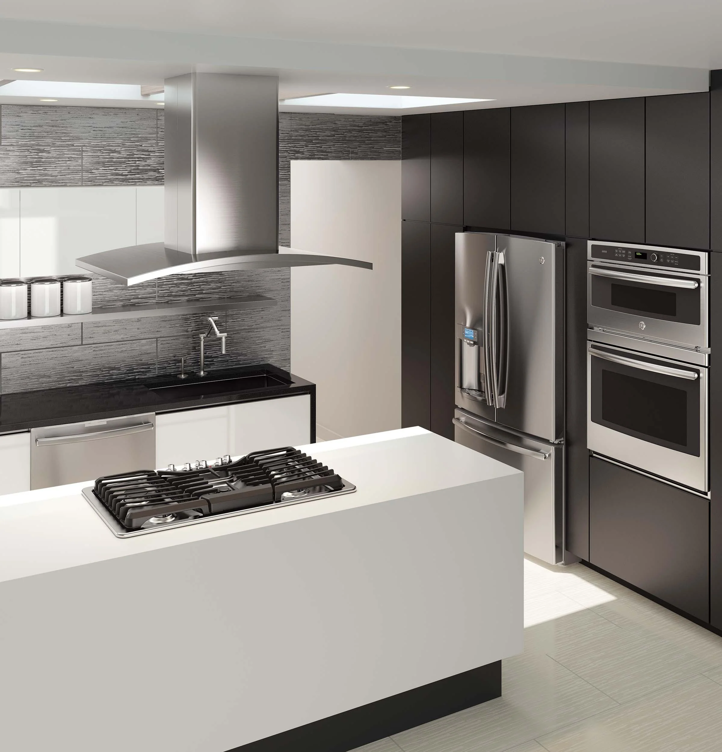 GE Profile™ 36" Island-Mount Chimney Hood - Image 10