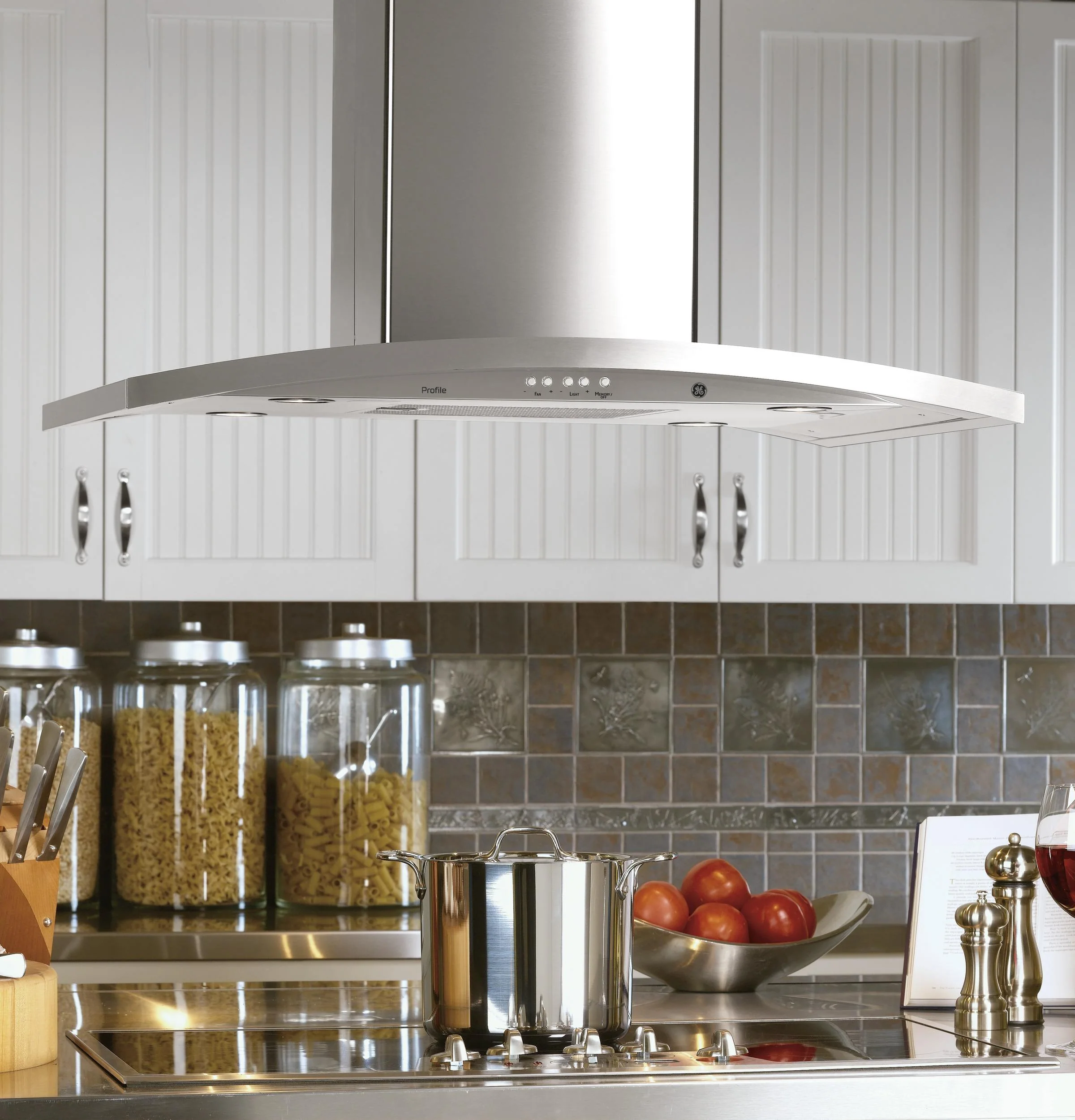 GE Profile™ 36" Island-Mount Chimney Hood - Image 3
