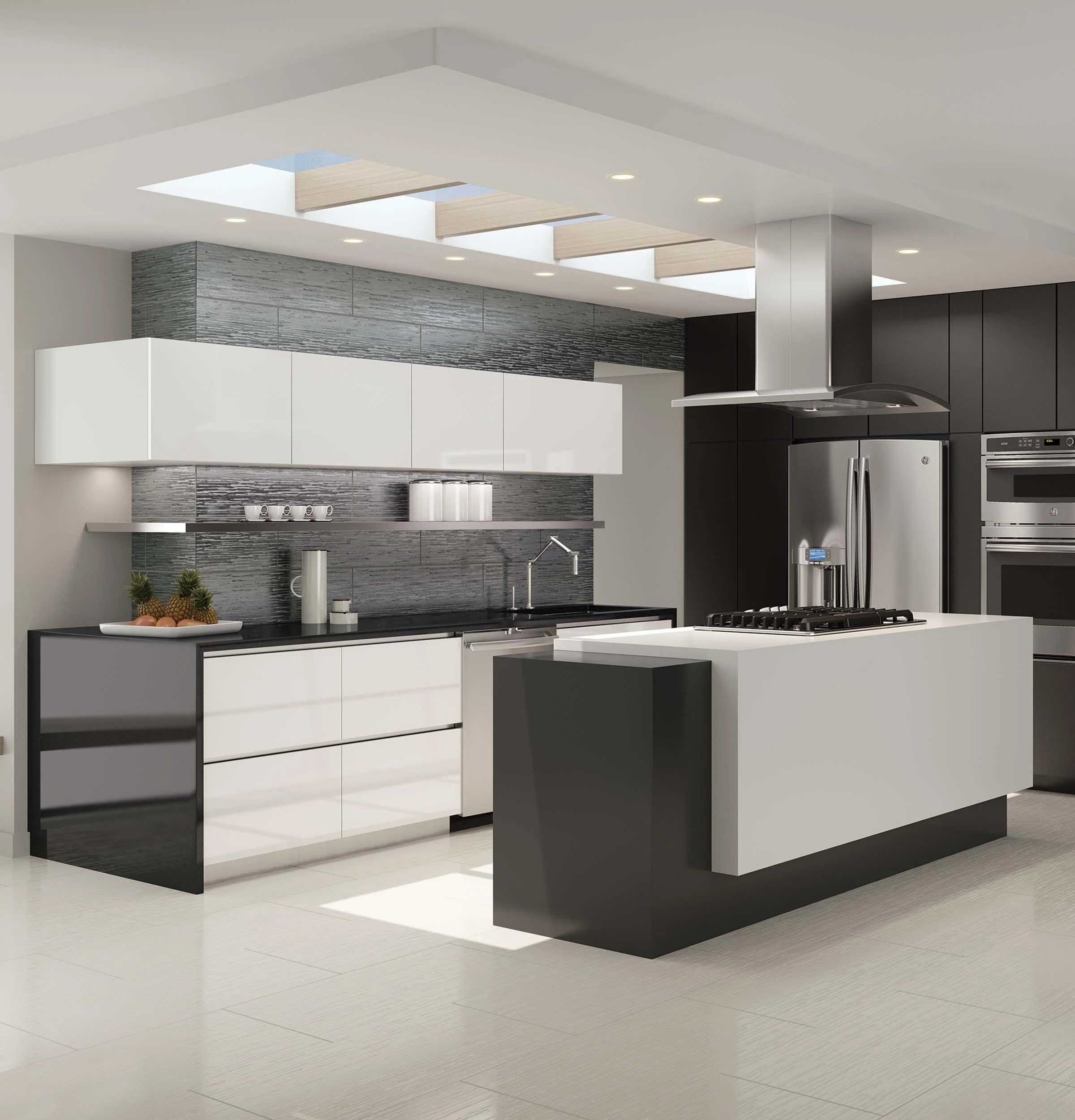 GE Profile™ 36" Island-Mount Chimney Hood - Image 9