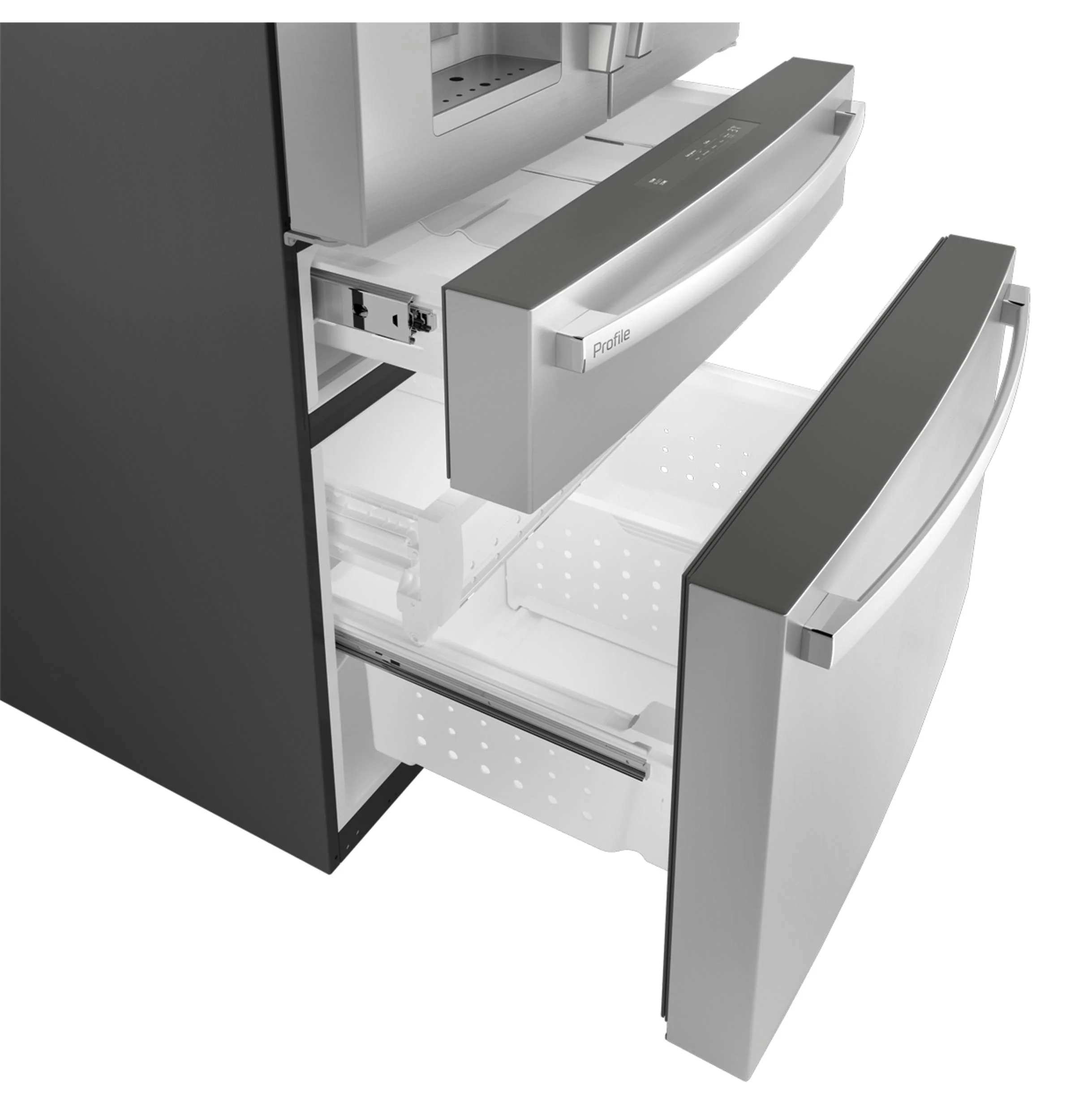 PVD28BYNFS GE Profile™ ENERGY STAR® 27.9 Cu. Ft. Smart Fingerprint Resistant 4-Door French-Door Refrigerator with Door In Door - Image 24