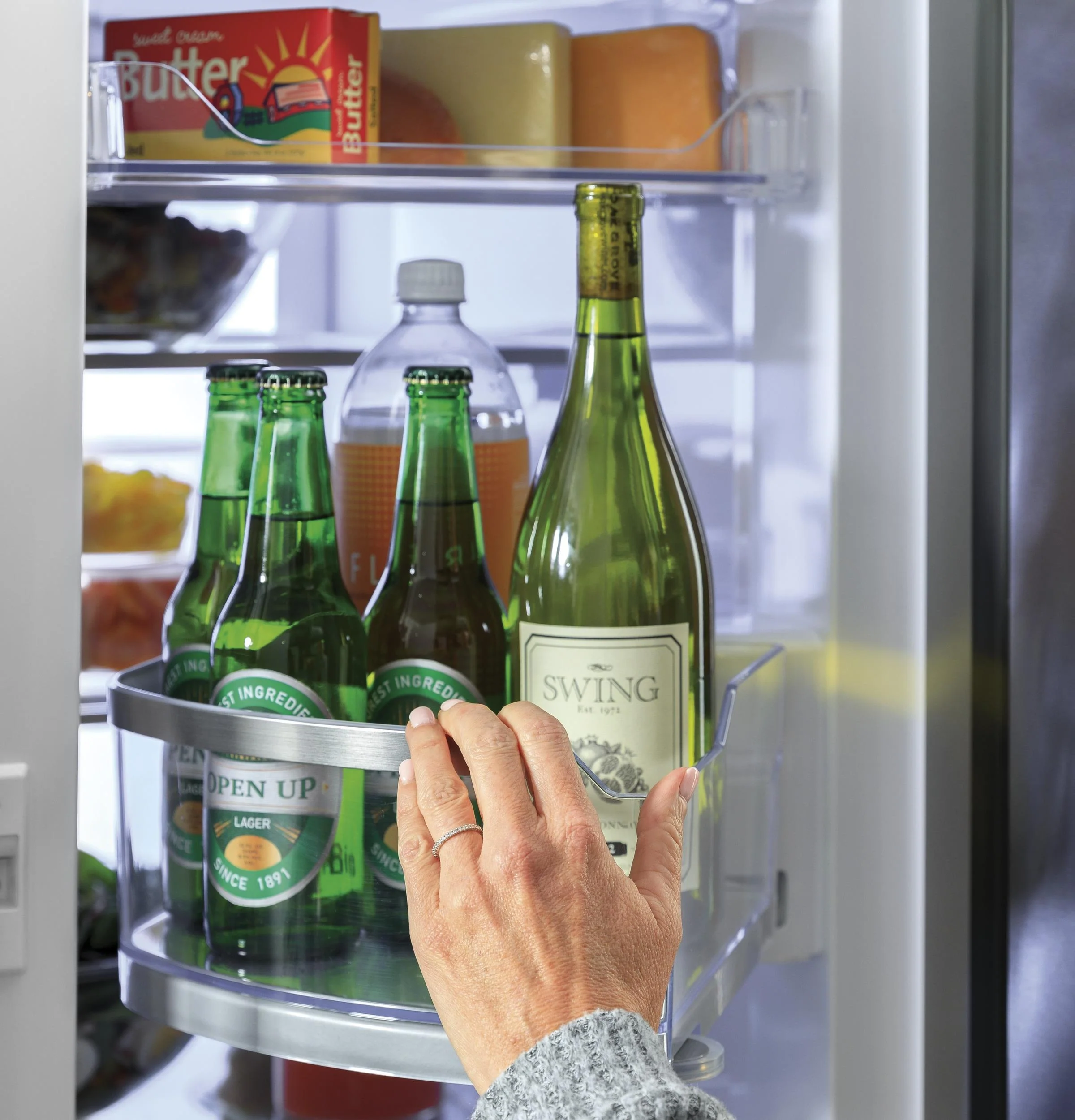 PVD28BYNFS GE Profile™ ENERGY STAR® 27.9 Cu. Ft. Smart Fingerprint Resistant 4-Door French-Door Refrigerator with Door In Door - Image 56