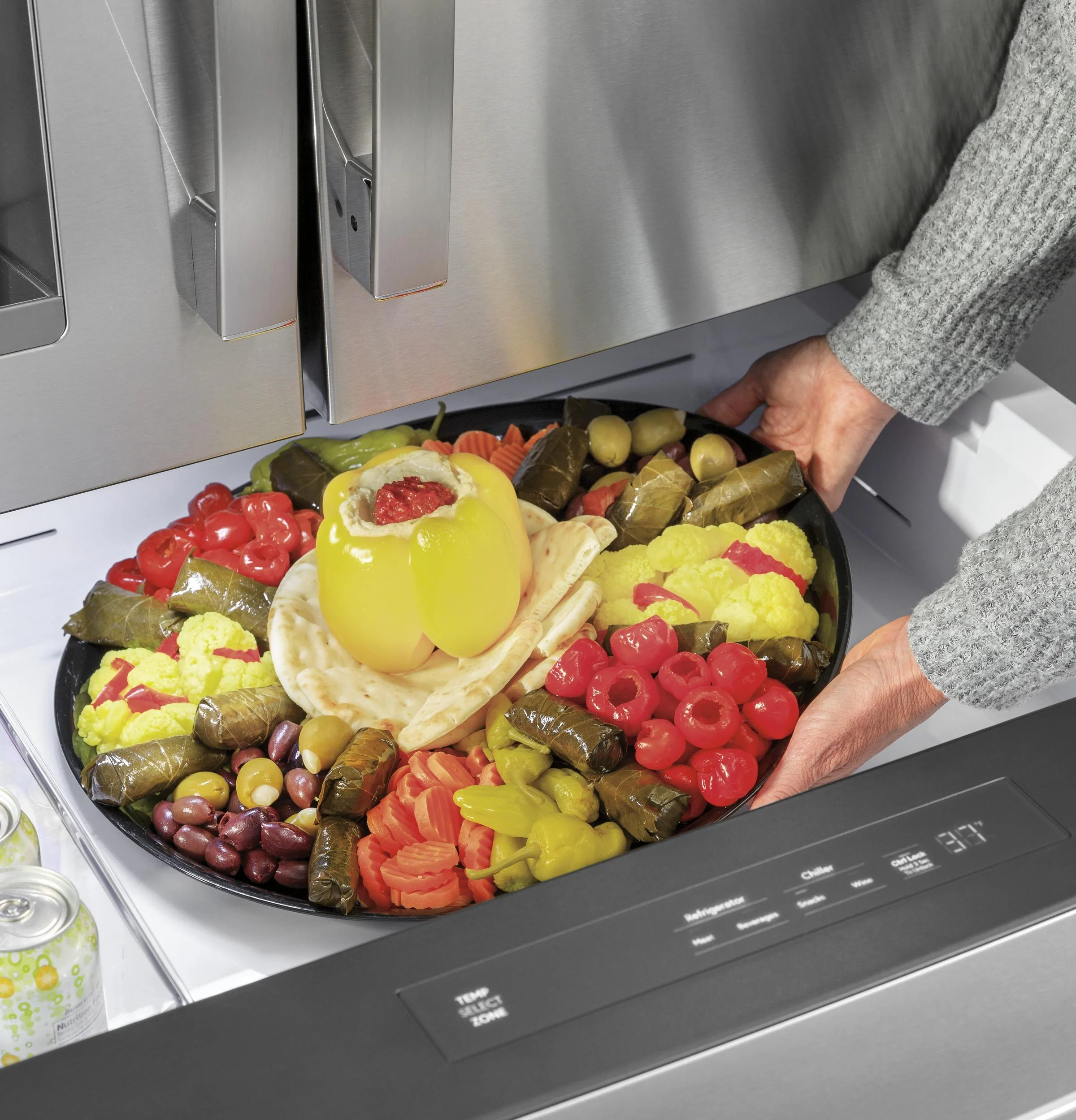 PVD28BYNFS GE Profile™ ENERGY STAR® 27.9 Cu. Ft. Smart Fingerprint Resistant 4-Door French-Door Refrigerator with Door In Door - Image 59