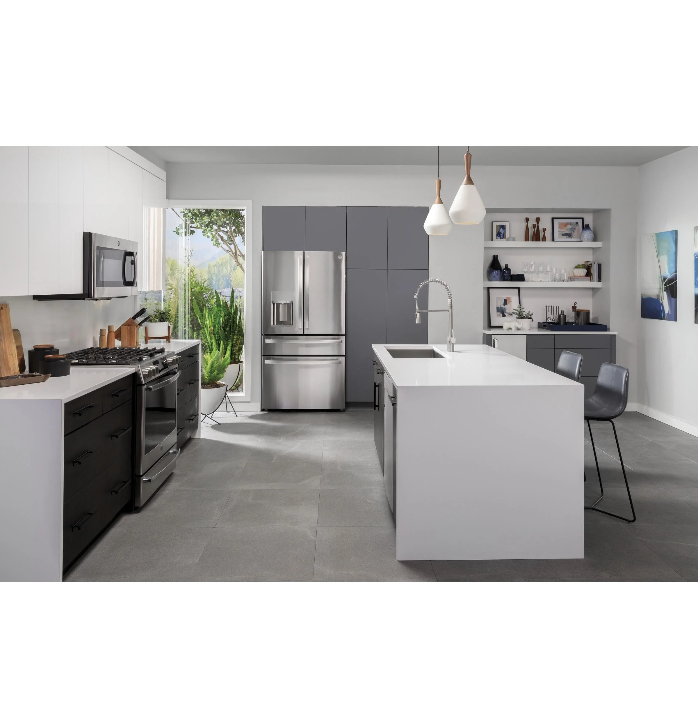 PVD28BYNFS GE Profile™ ENERGY STAR® 27.9 Cu. Ft. Smart Fingerprint Resistant 4-Door French-Door Refrigerator with Door In Door - Image 67
