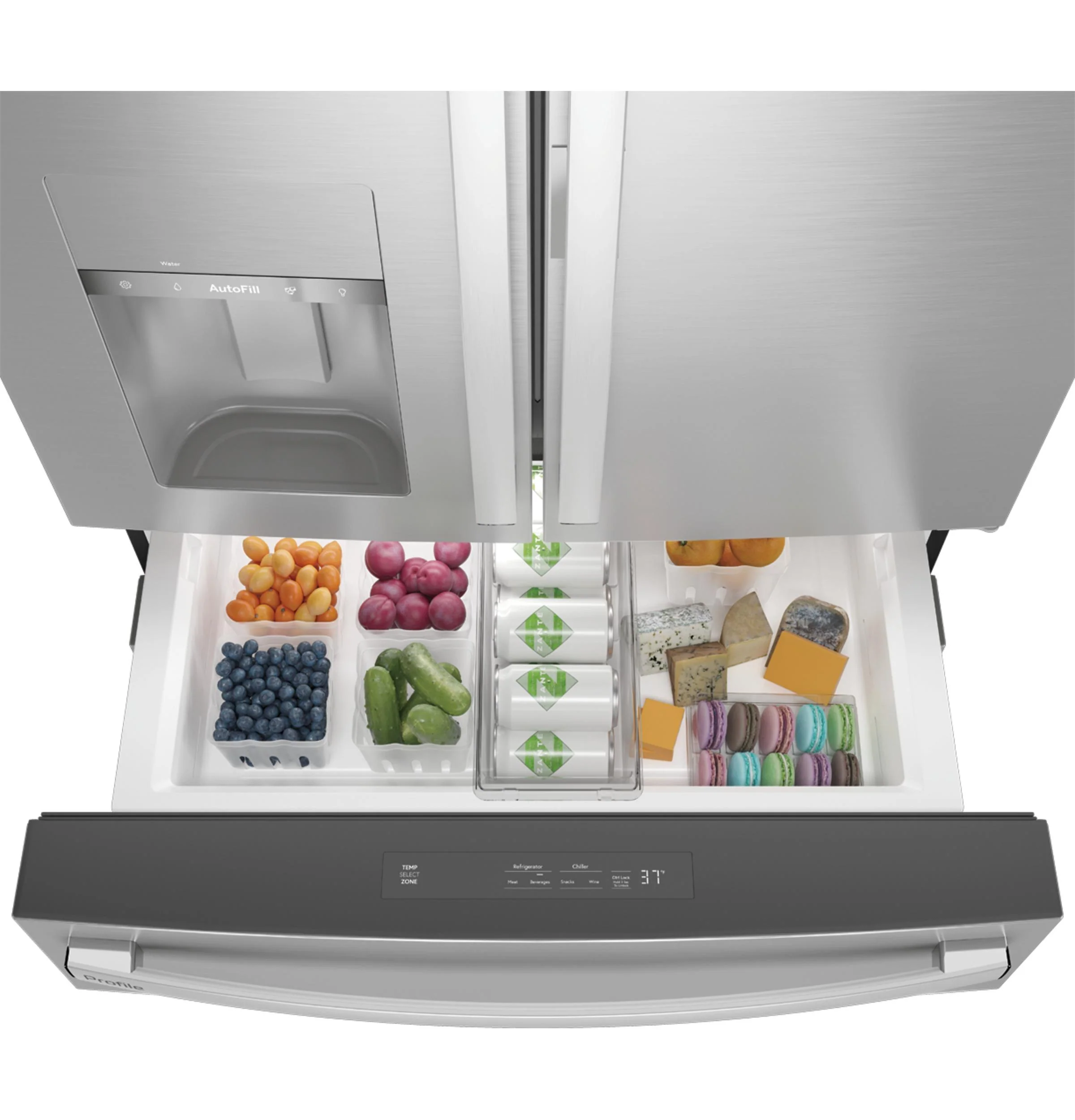 PVD28BYNFS GE Profile™ ENERGY STAR® 27.9 Cu. Ft. Smart Fingerprint Resistant 4-Door French-Door Refrigerator with Door In Door - Image 68