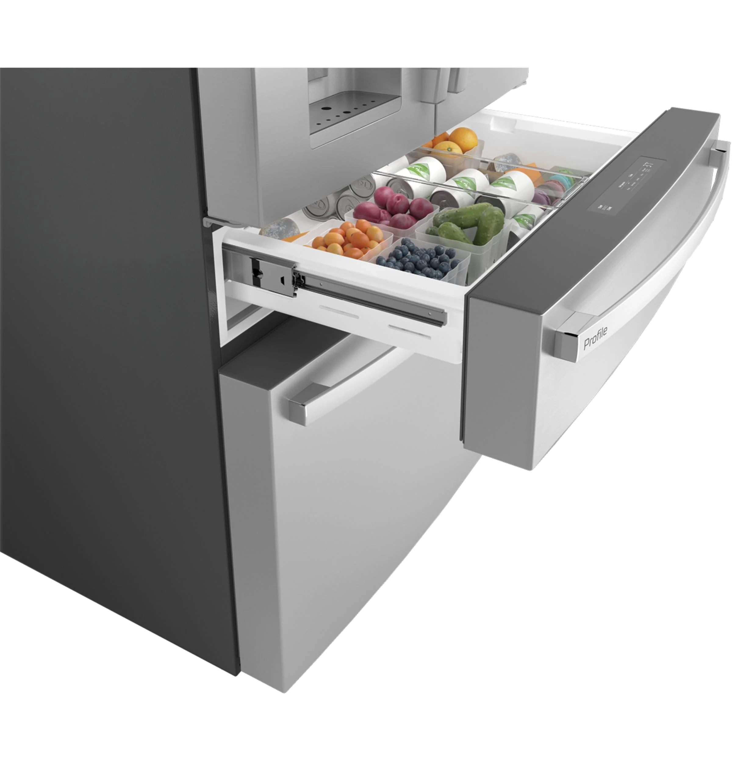 PVD28BYNFS GE Profile™ ENERGY STAR® 27.9 Cu. Ft. Smart Fingerprint Resistant 4-Door French-Door Refrigerator with Door In Door - Image 70