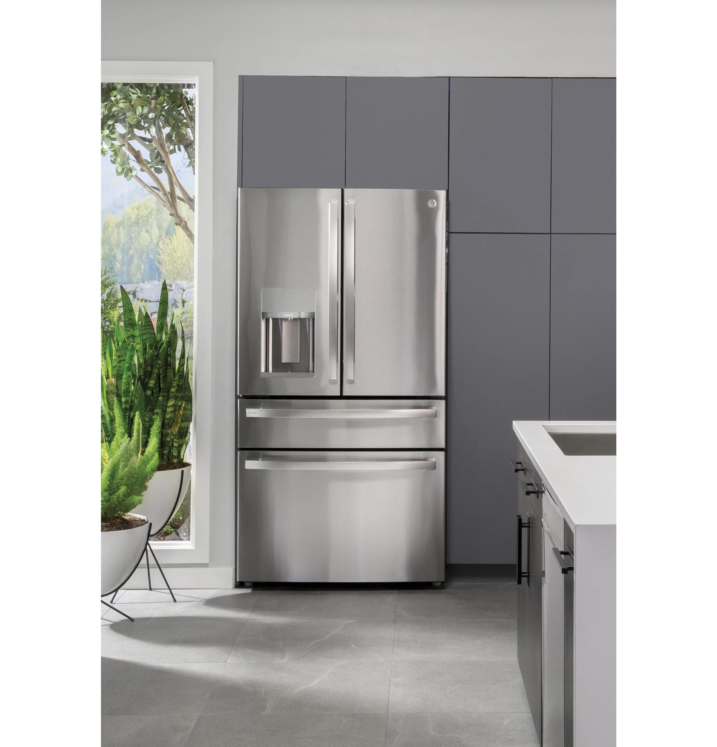 PVD28BYNFS GE Profile™ ENERGY STAR® 27.9 Cu. Ft. Smart Fingerprint Resistant 4-Door French-Door Refrigerator with Door In Door - Image 72
