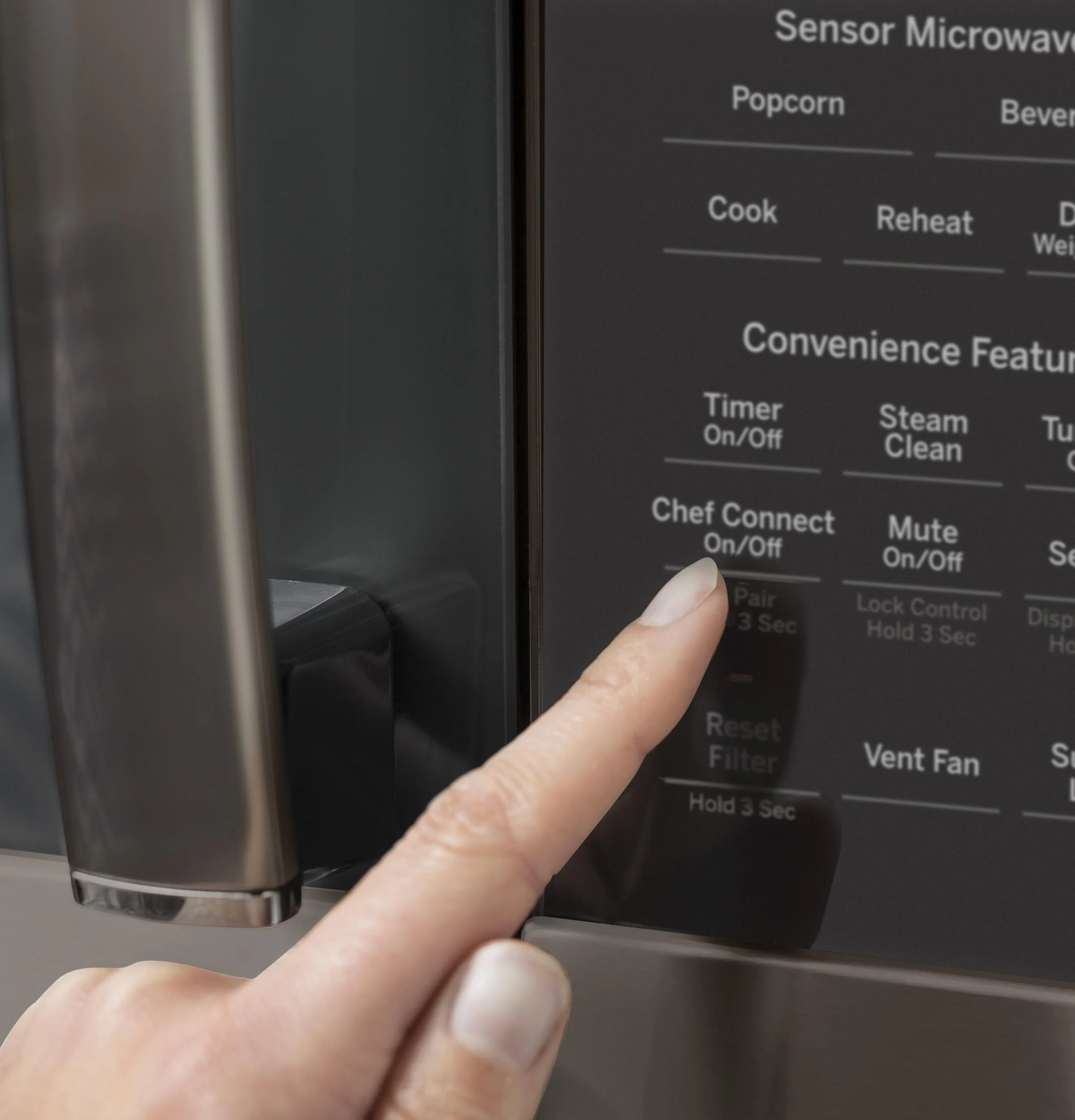 GE Profile™ 1.7 Cu. Ft. Convection Over-the-Range Microwave Oven - Image 3