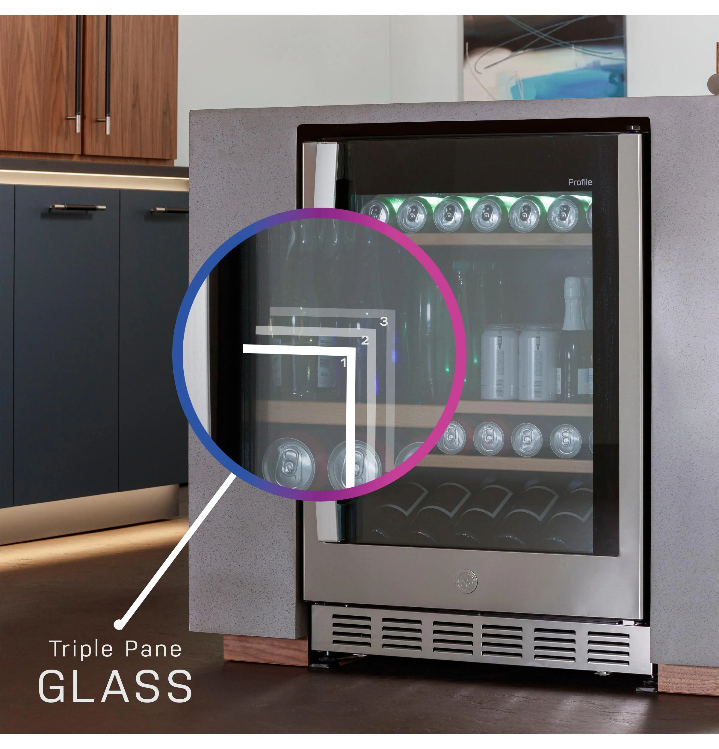 PVS06BSPSS GE Profile™ 155-Can or 52-Bottle Beverage Center - Image 31