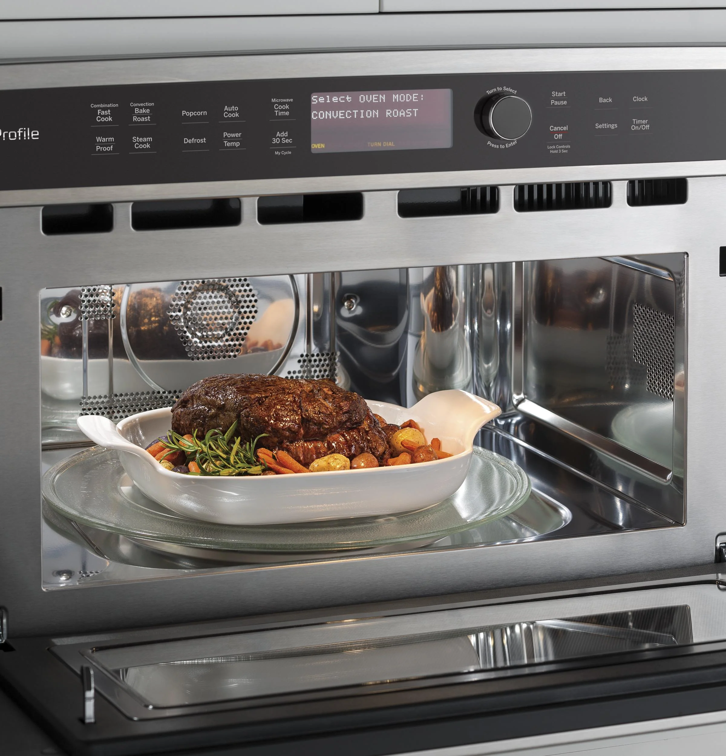 PWB7030ELES GE Profile™ Built-In Microwave/Convection Oven - Image 7